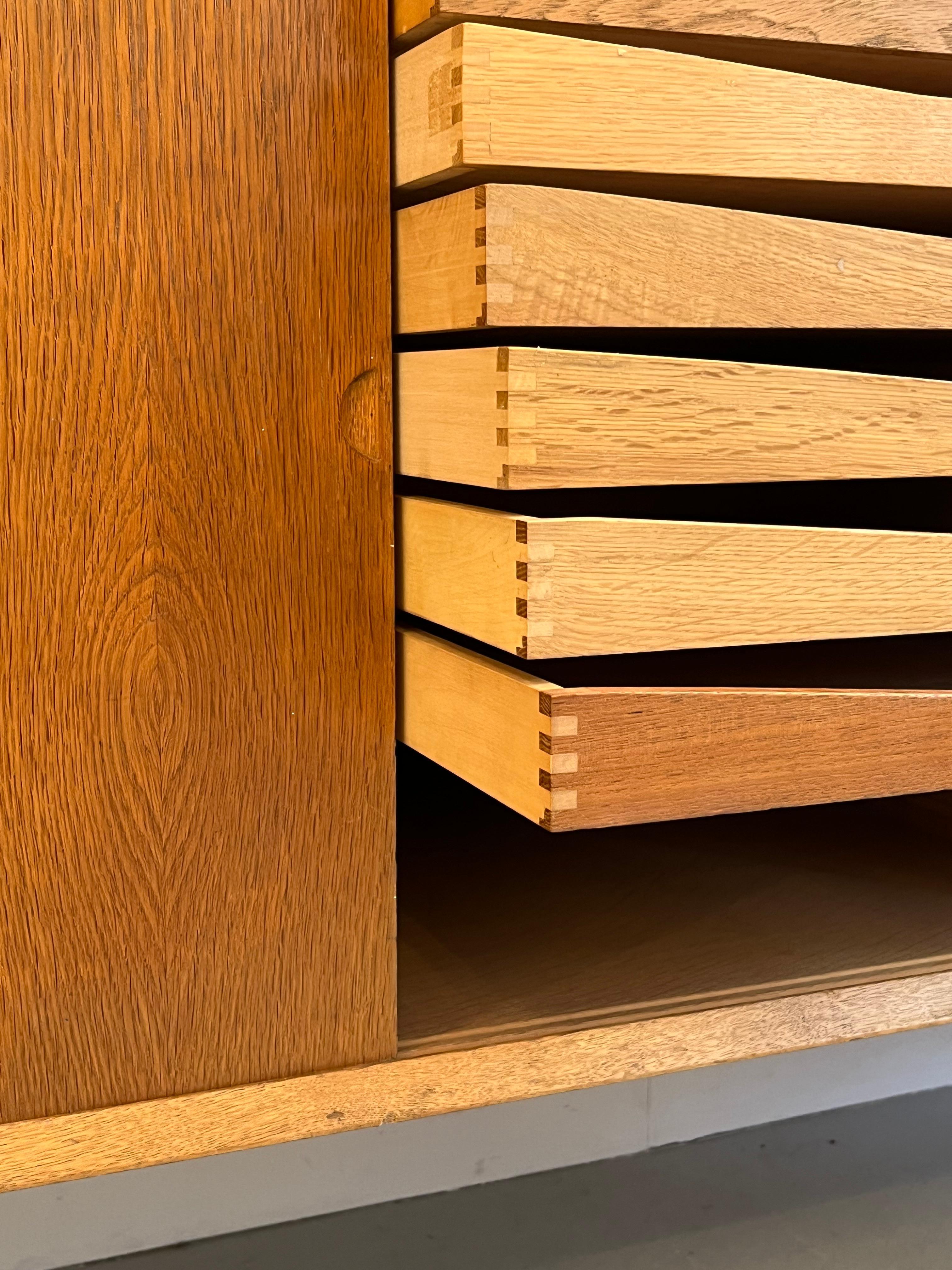 Poul Cadovius Oak Modular Shelf Royal System Wall Unit Denmark ca. 1960 For Sale 5