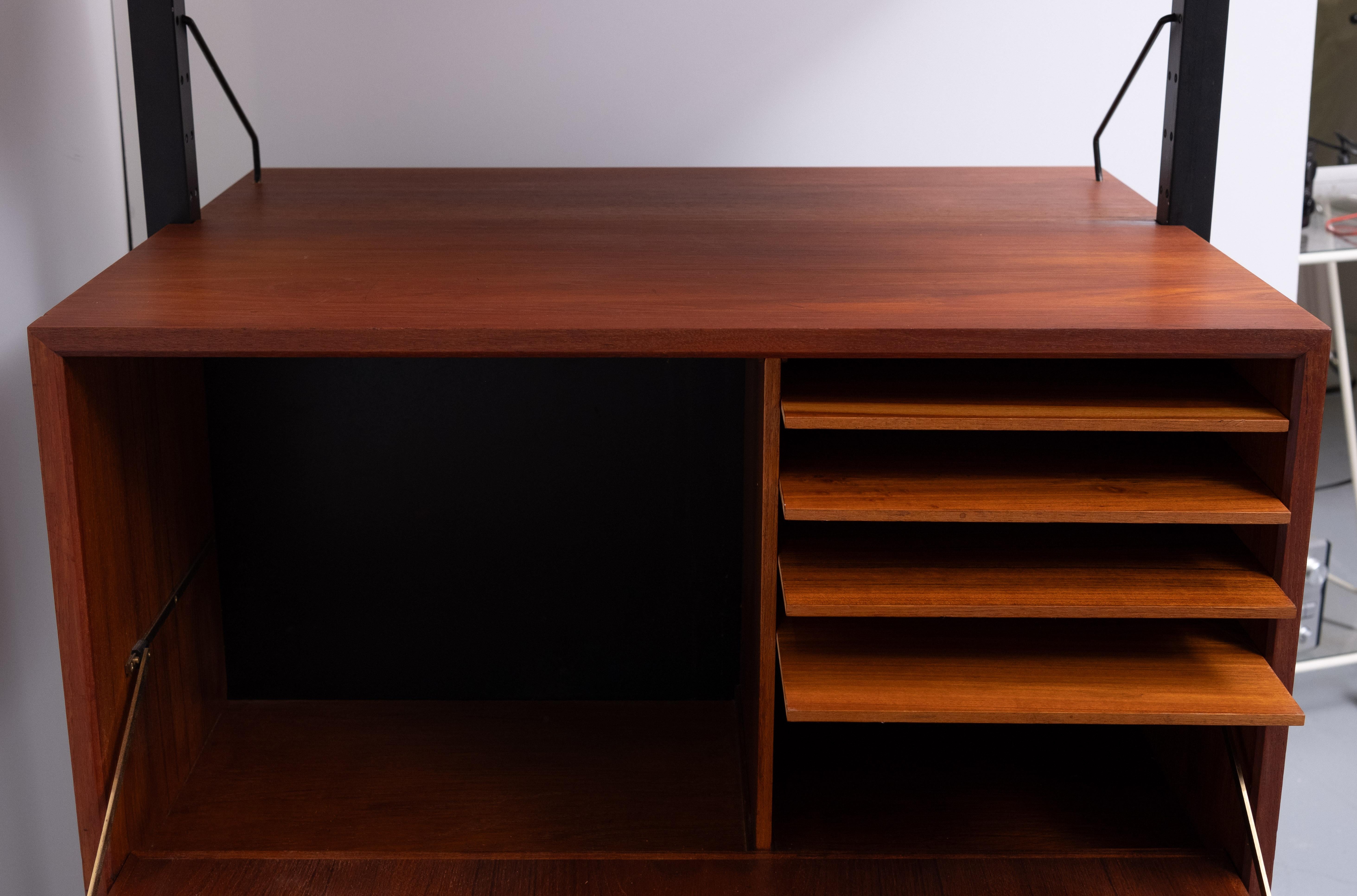 Poul Cadovius Room Divider Teak Royal Wall System  Denmark 1960s For Sale 3