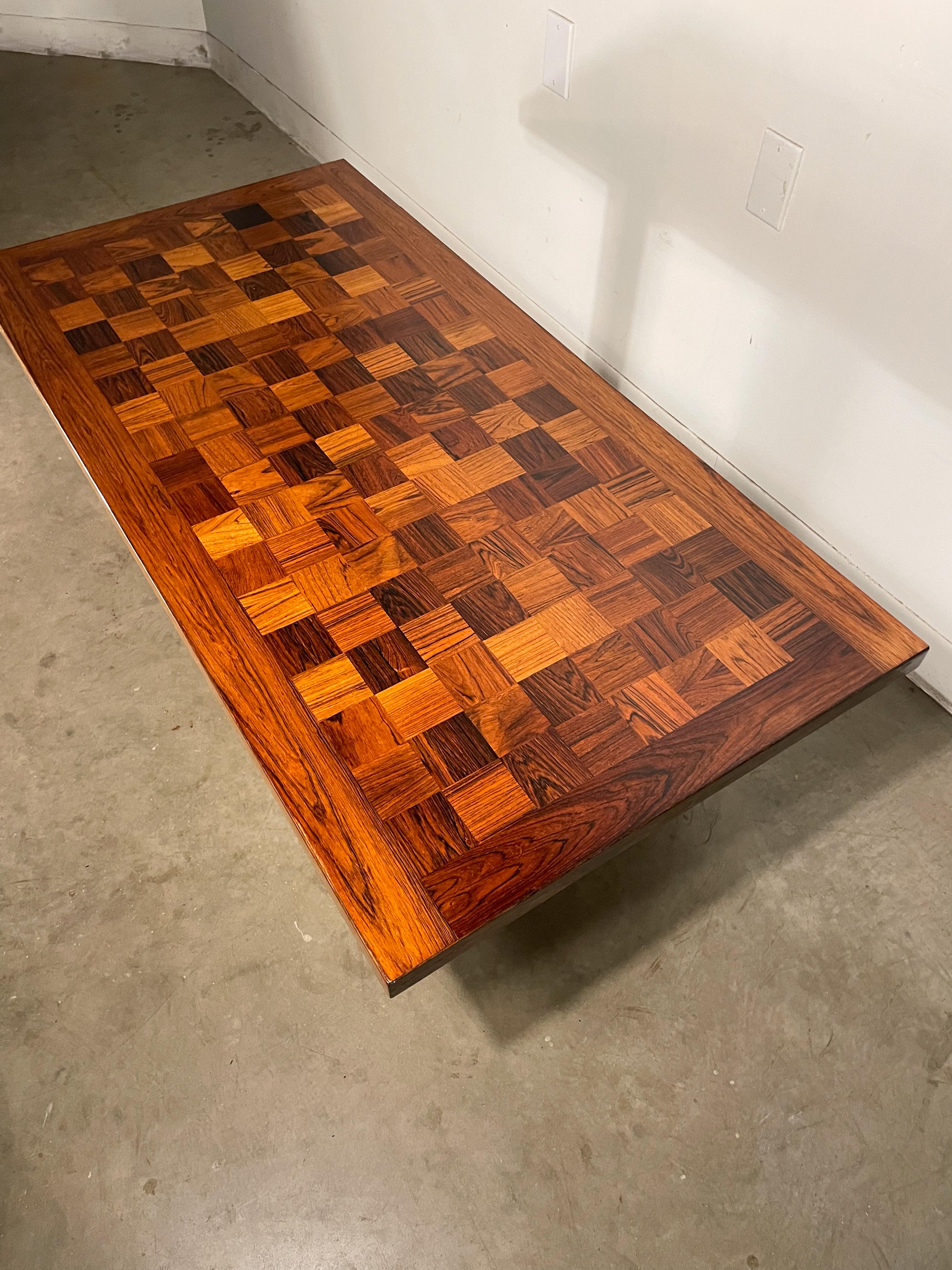 checkered coffee table