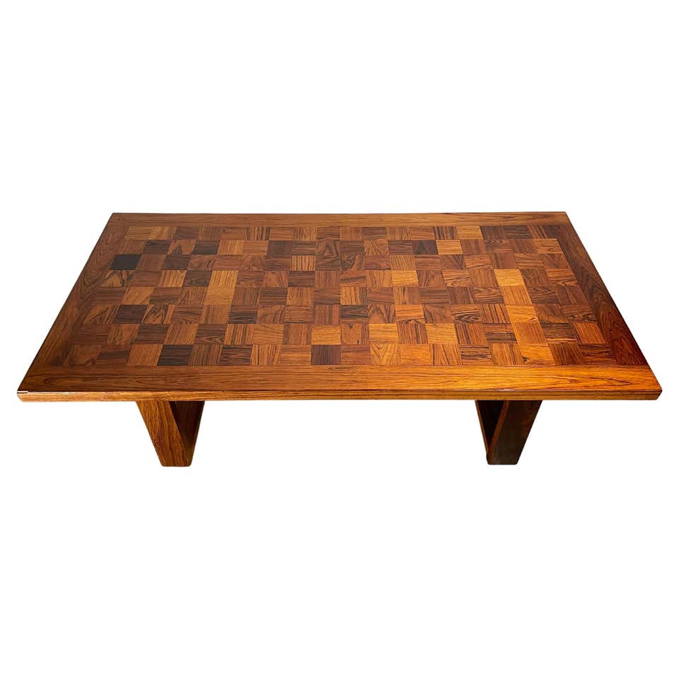 Black and White Checkerboard Coffee Table at 1stDibs