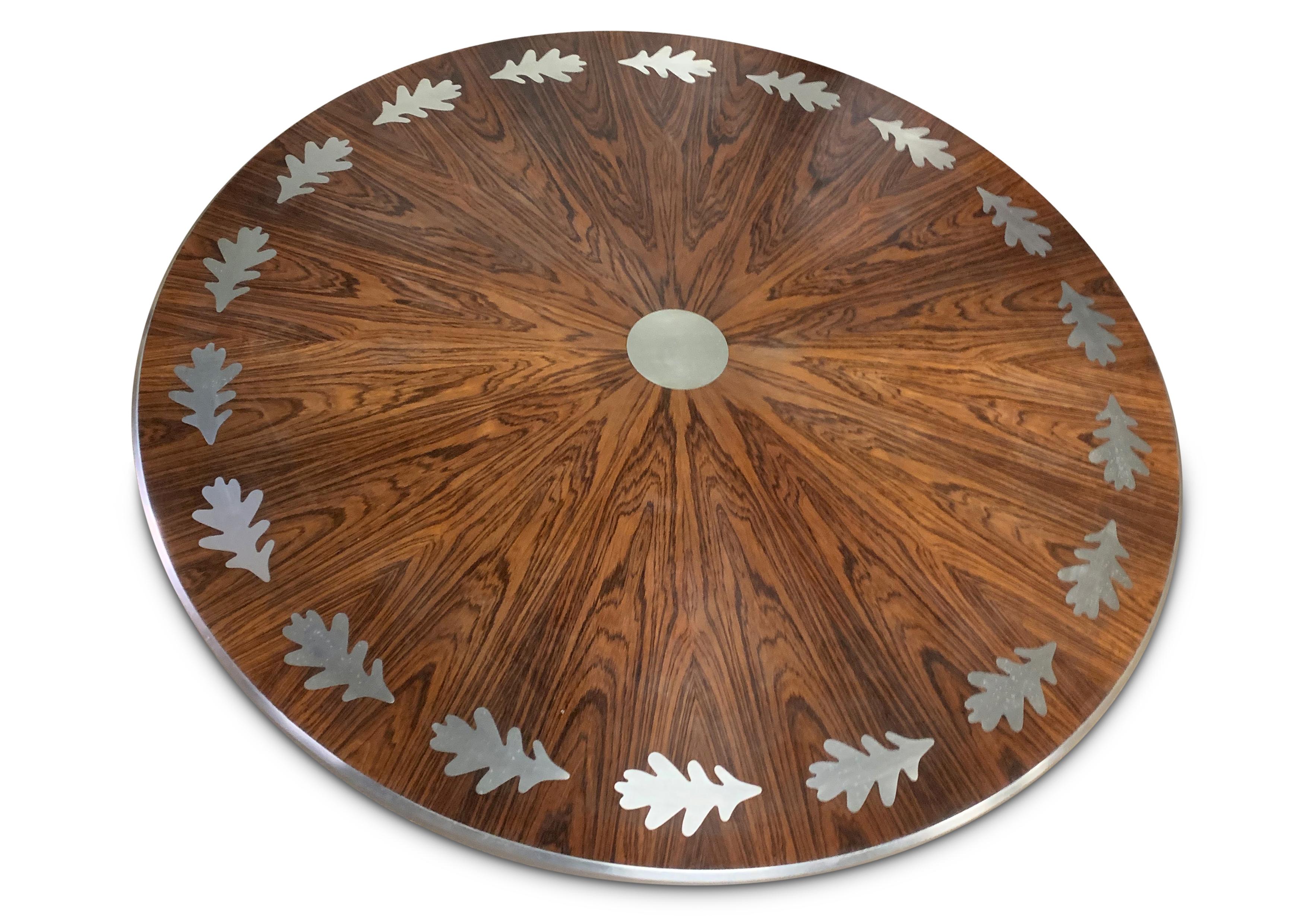 Danese Poul Cadovius Tavolino in legno di palissandro disegnato per France & Son Circolare Anni '60 in vendita