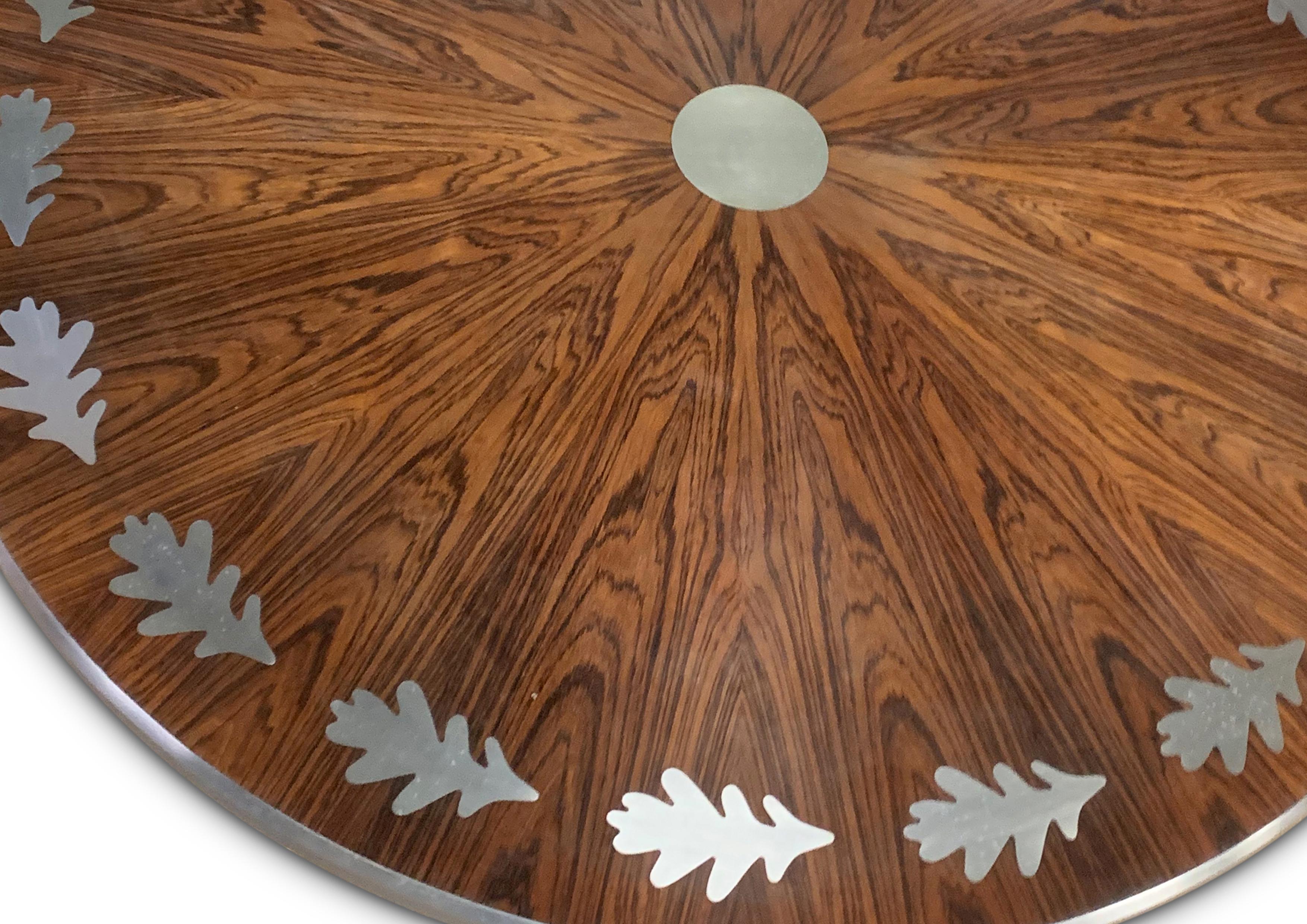 Acciaio Poul Cadovius Tavolino in legno di palissandro disegnato per France & Son Circolare Anni '60 in vendita