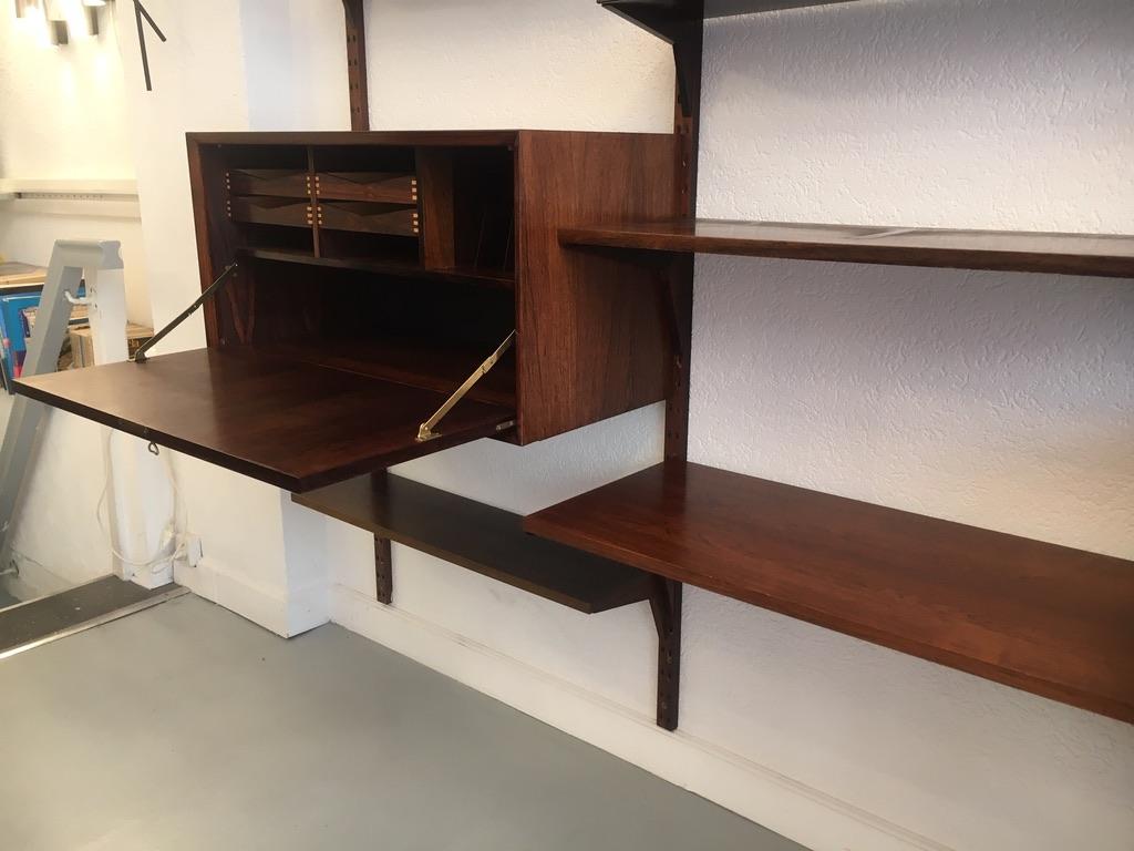 Poul Cadovius Rosewood Modular Royal Shelving System, Denmark circa 1960 5