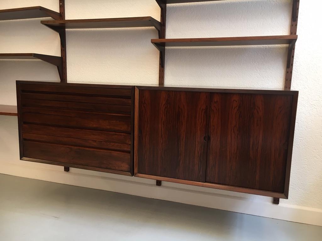 Poul Cadovius Rosewood Modular Royal Shelving System, Denmark circa 1960 8