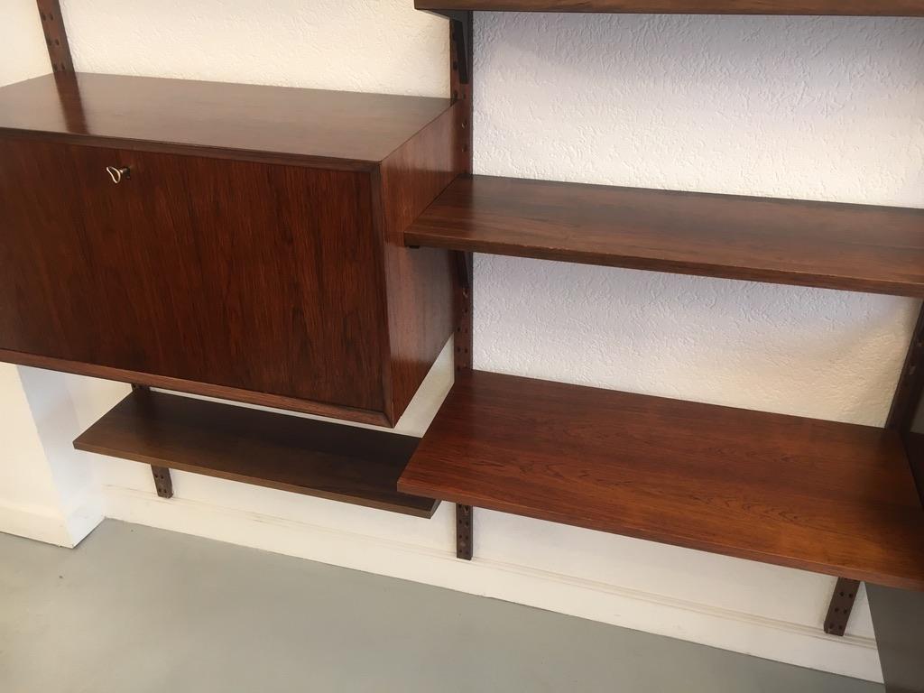 Poul Cadovius Rosewood Modular Royal Shelving System, Denmark circa 1960 10