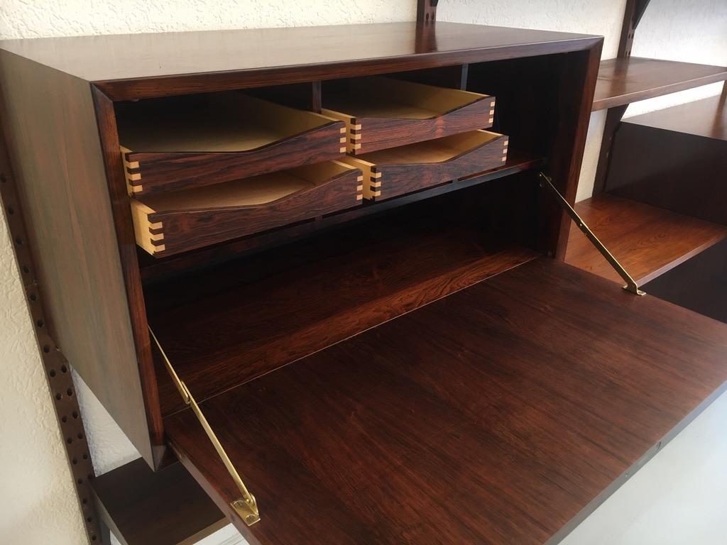 Poul Cadovius Rosewood Modular Royal Shelving System, Denmark circa 1960 4