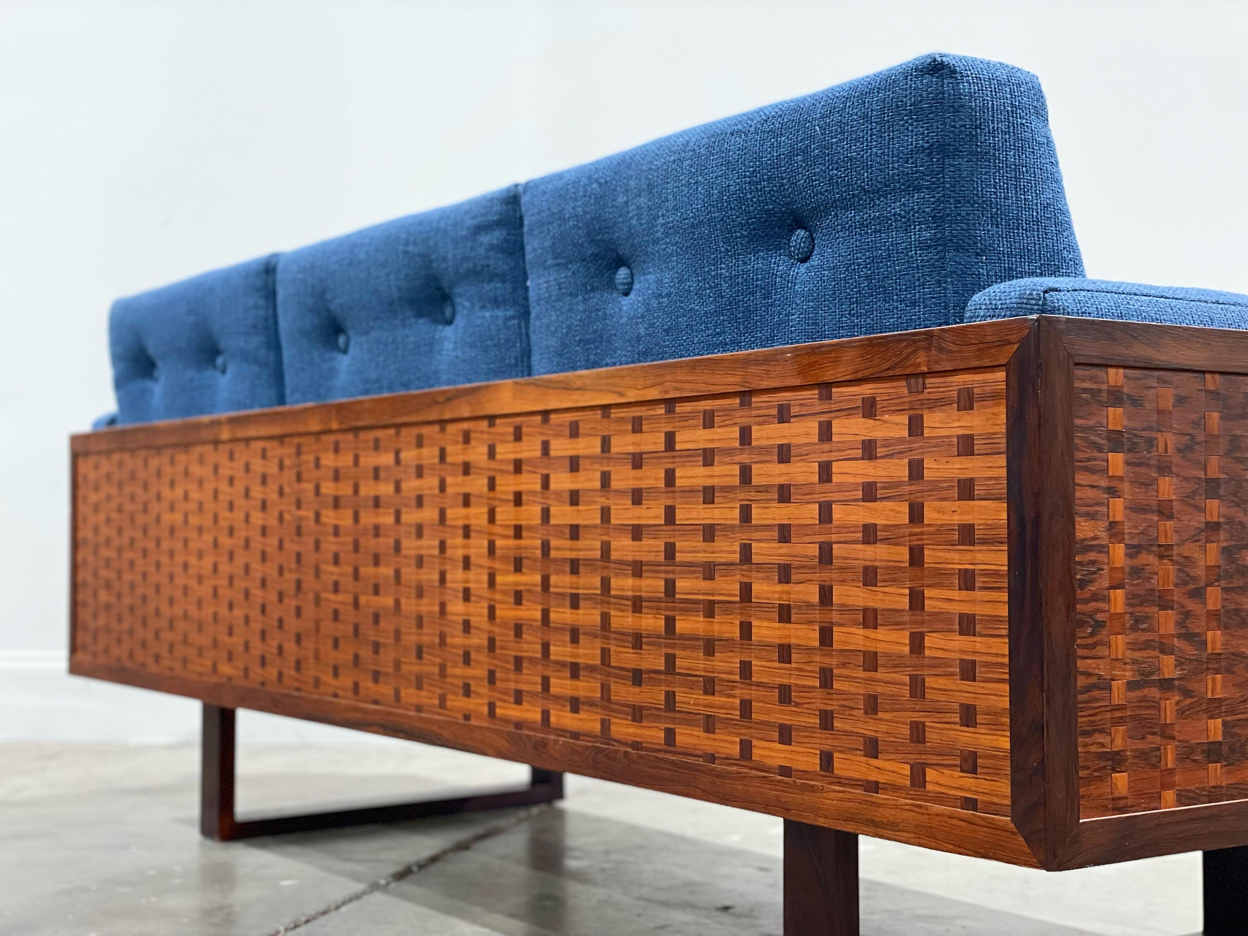 Danish Poul Cadovius Rosewood Sofa, Guvernor Model for France and Son, Denmark, 1958