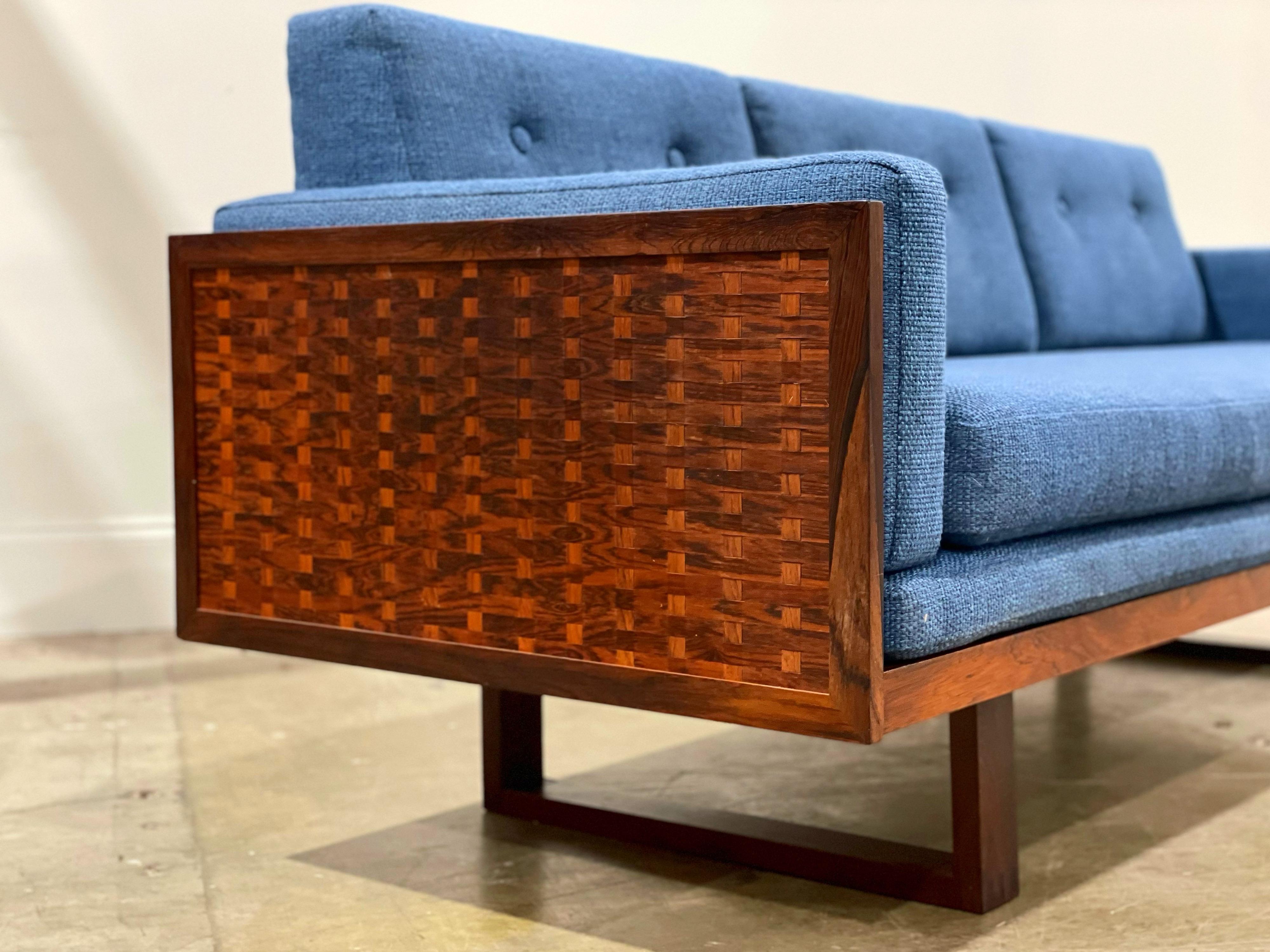 Poul Cadovius Rosewood Sofa, Guvernor Model for France and Son, Denmark, 1958 1