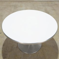 Poul Cadovius Round Dining Table Aluminum & Melamine