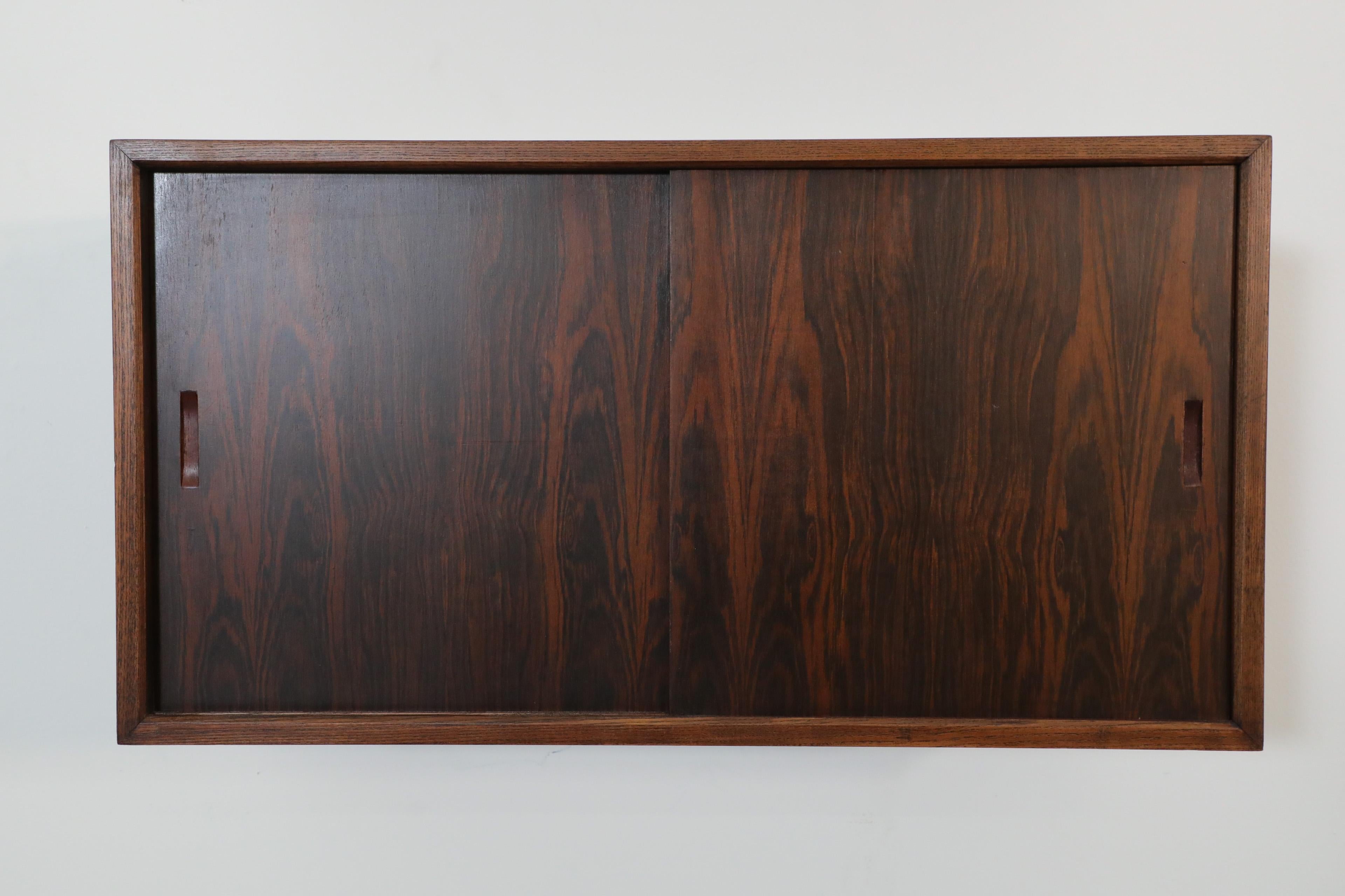 Poul Cadovius Royal Shelving Rosewood Wall Mount Shelving Unit and Cabinet 6