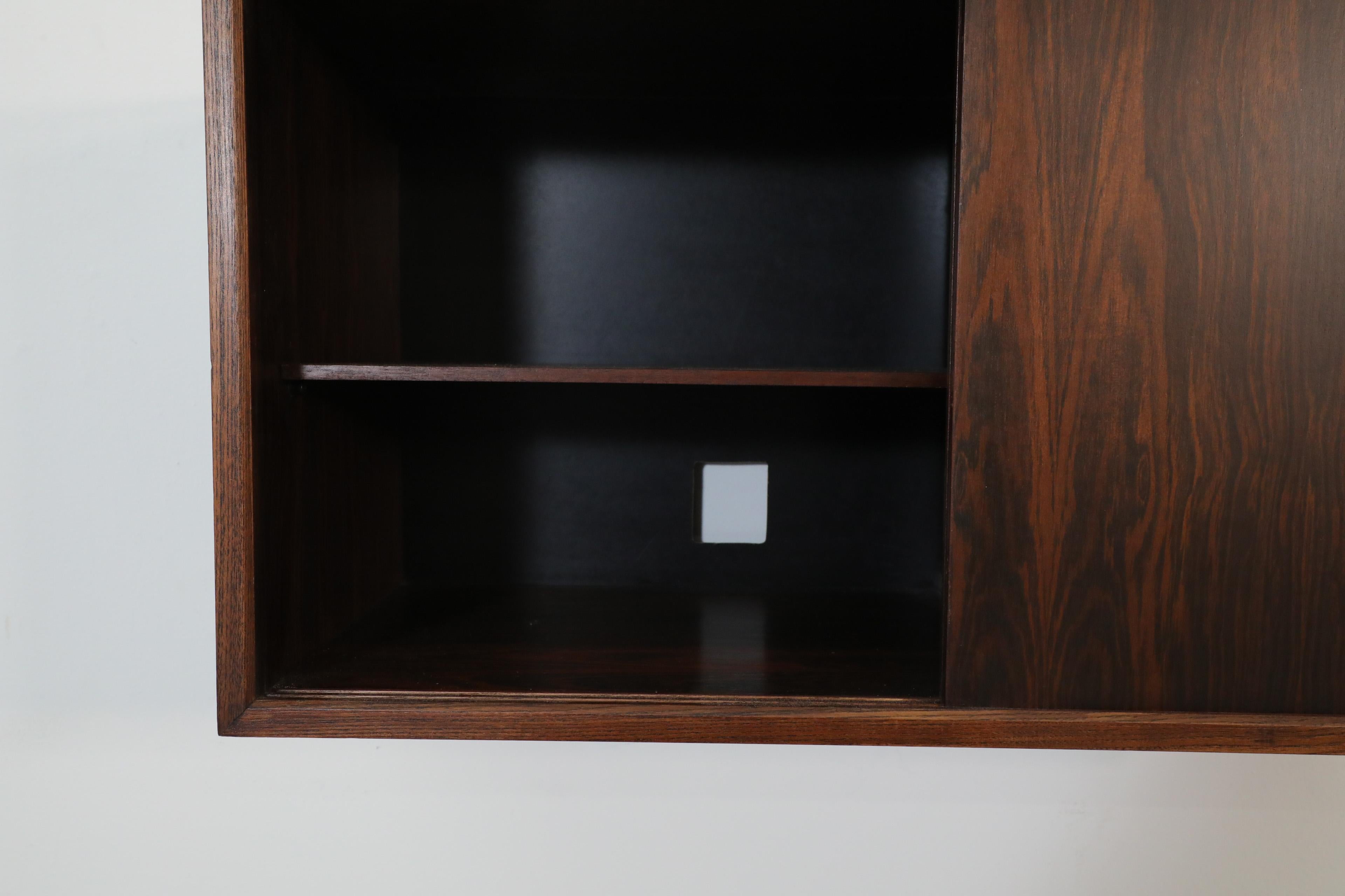 Poul Cadovius Royal Shelving Rosewood Wall Mount Shelving Unit and Cabinet 7