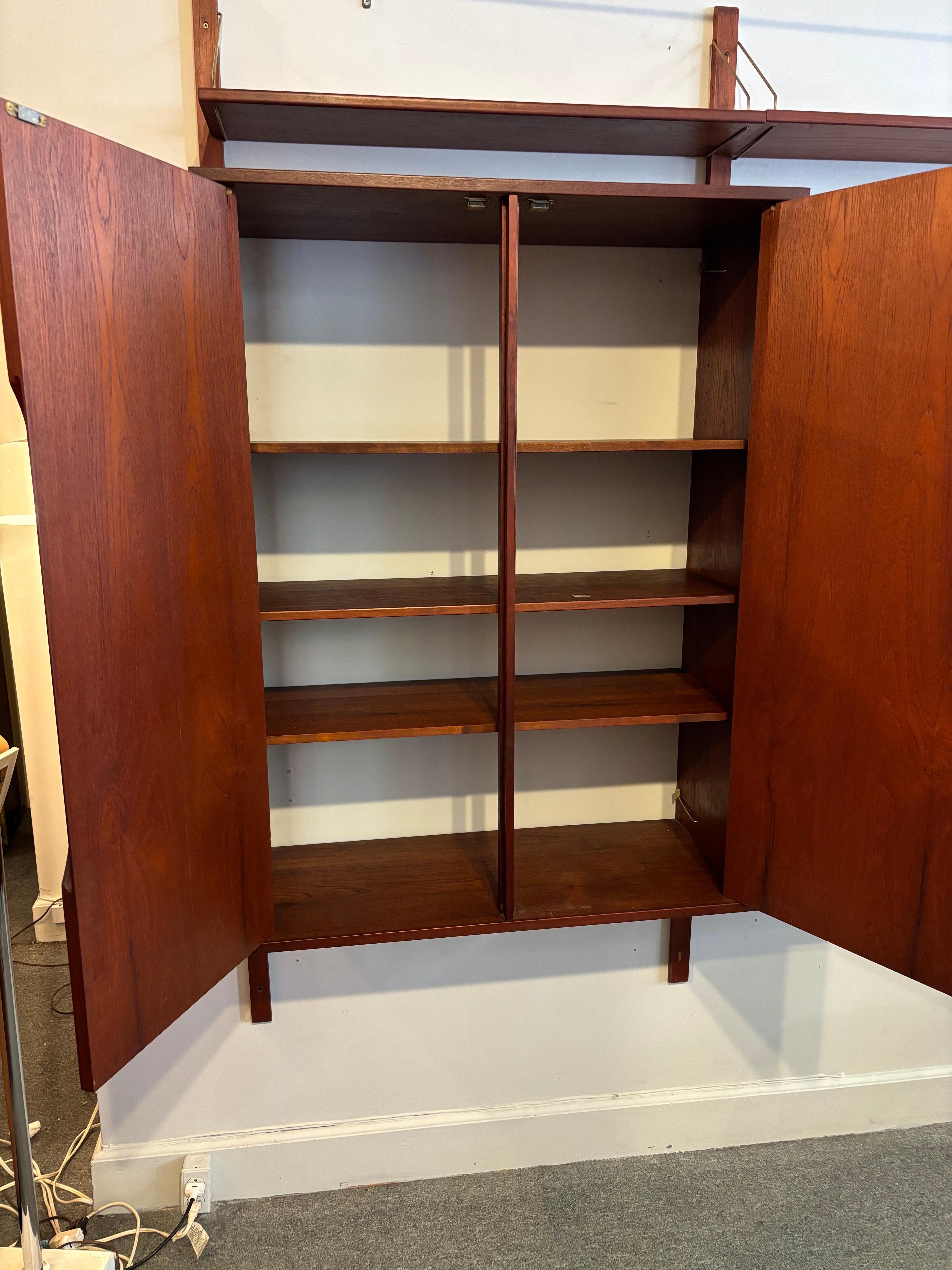 Scandinavian Modern Poul Cadovius Royal System, 2 Bay Unit