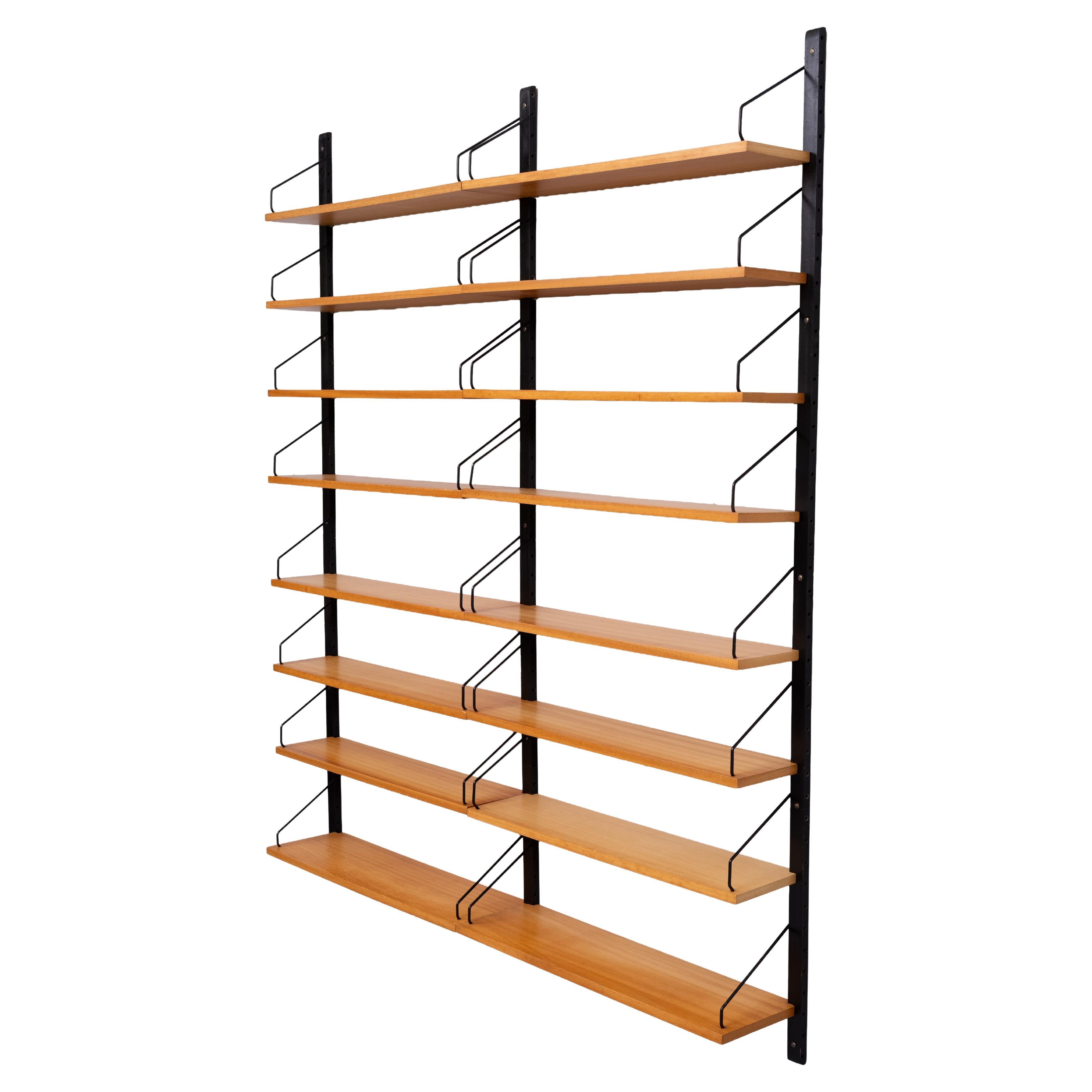 Poul Cadovius  Royal System  Beech wood Bookcase 1960s