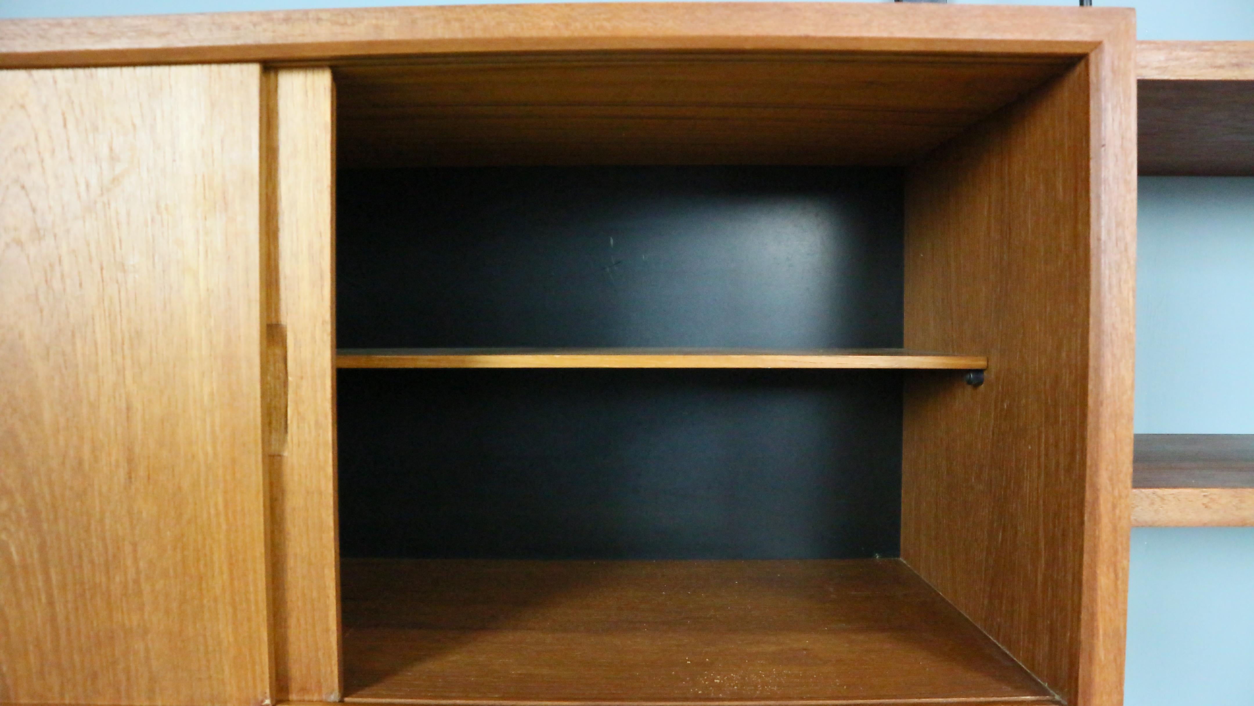 Poul Cadovius Royal System Danish Modern Teak Wall Unit Shelving, 1960 4