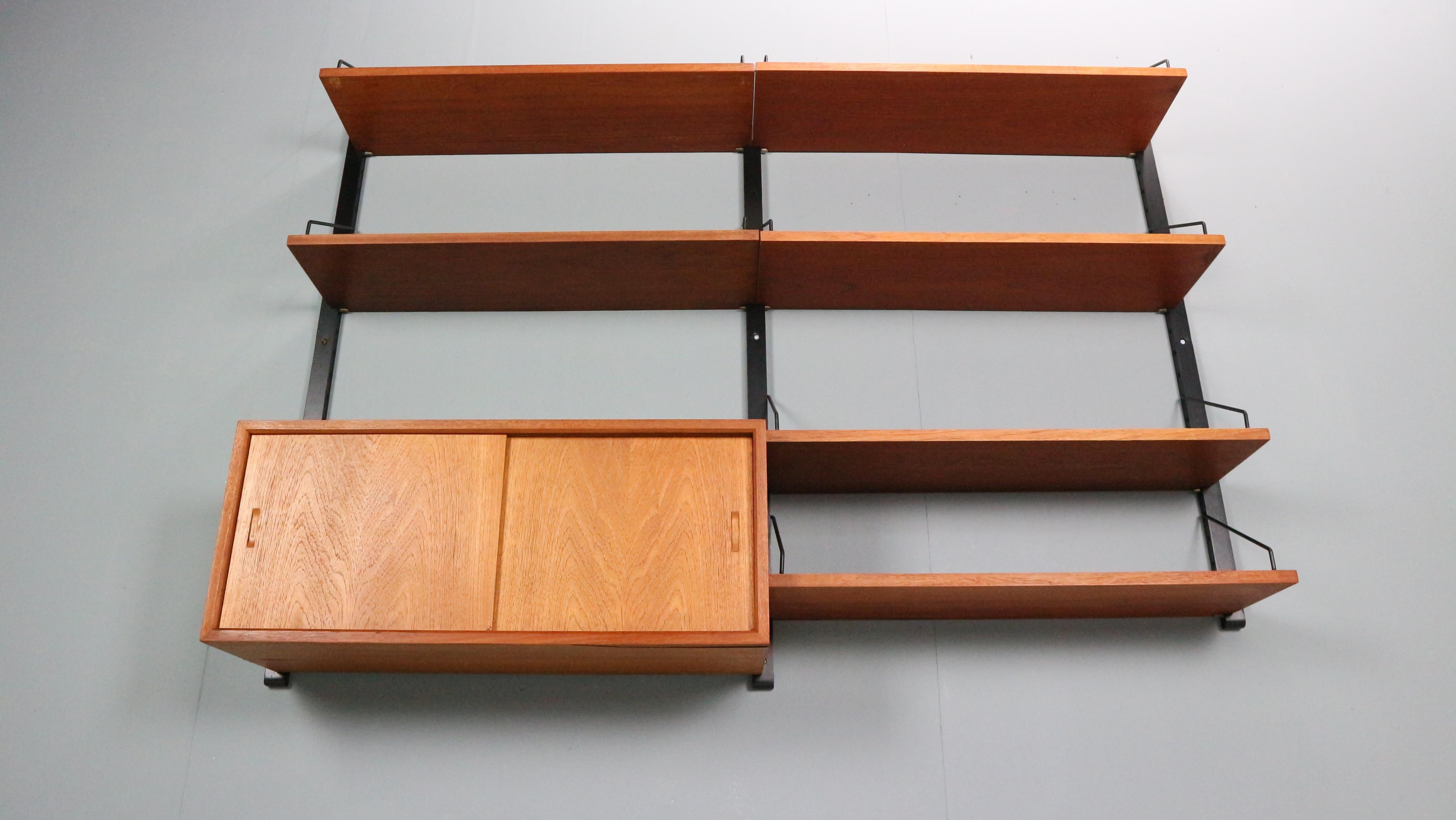 Poul Cadovius Royal System Danish Modern Teak Wall Unit Shelving, 1960 6
