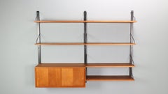 Poul Cadovius Royal System Danish Modern Teak Wall Unit Shelving, 1960