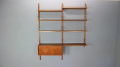 Poul Cadovius Royal System Danish Modern Teak Wall Unit Shelving, 1960
