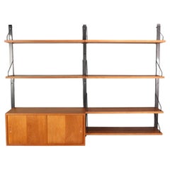 Poul Cadovius Royal System Danish Modern Teak Wall Unit Shelving, 1960