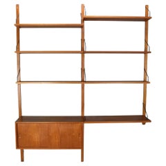 Poul Cadovius Royal System Dänisches Modernes Wandregal aus Teakholz, 1960