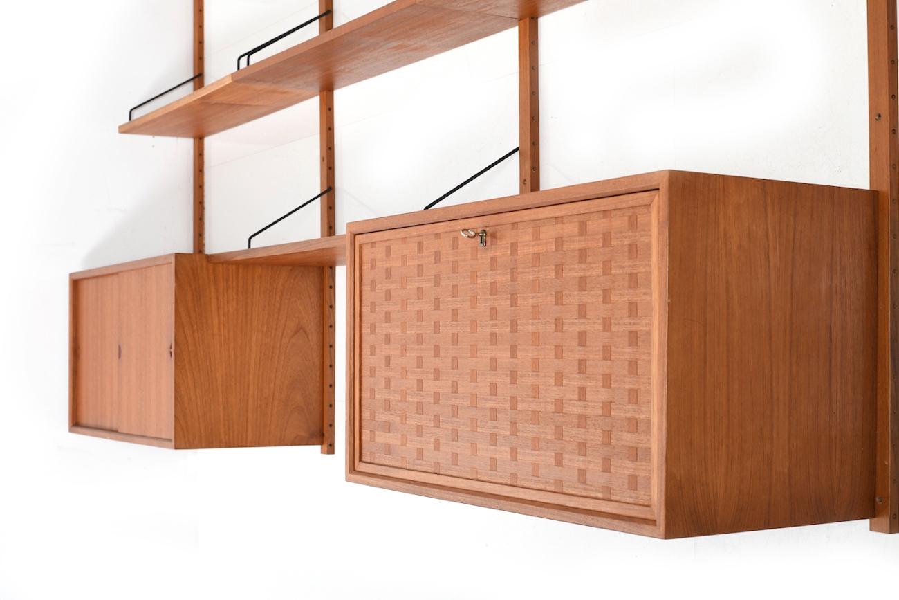 Danish Poul Cadovius Royal System in Teak, 1960s For Sale