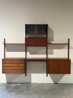 Poul Cadovius Royal System Teak Modular Wall Unit Danish Mid-Century Modern 1960