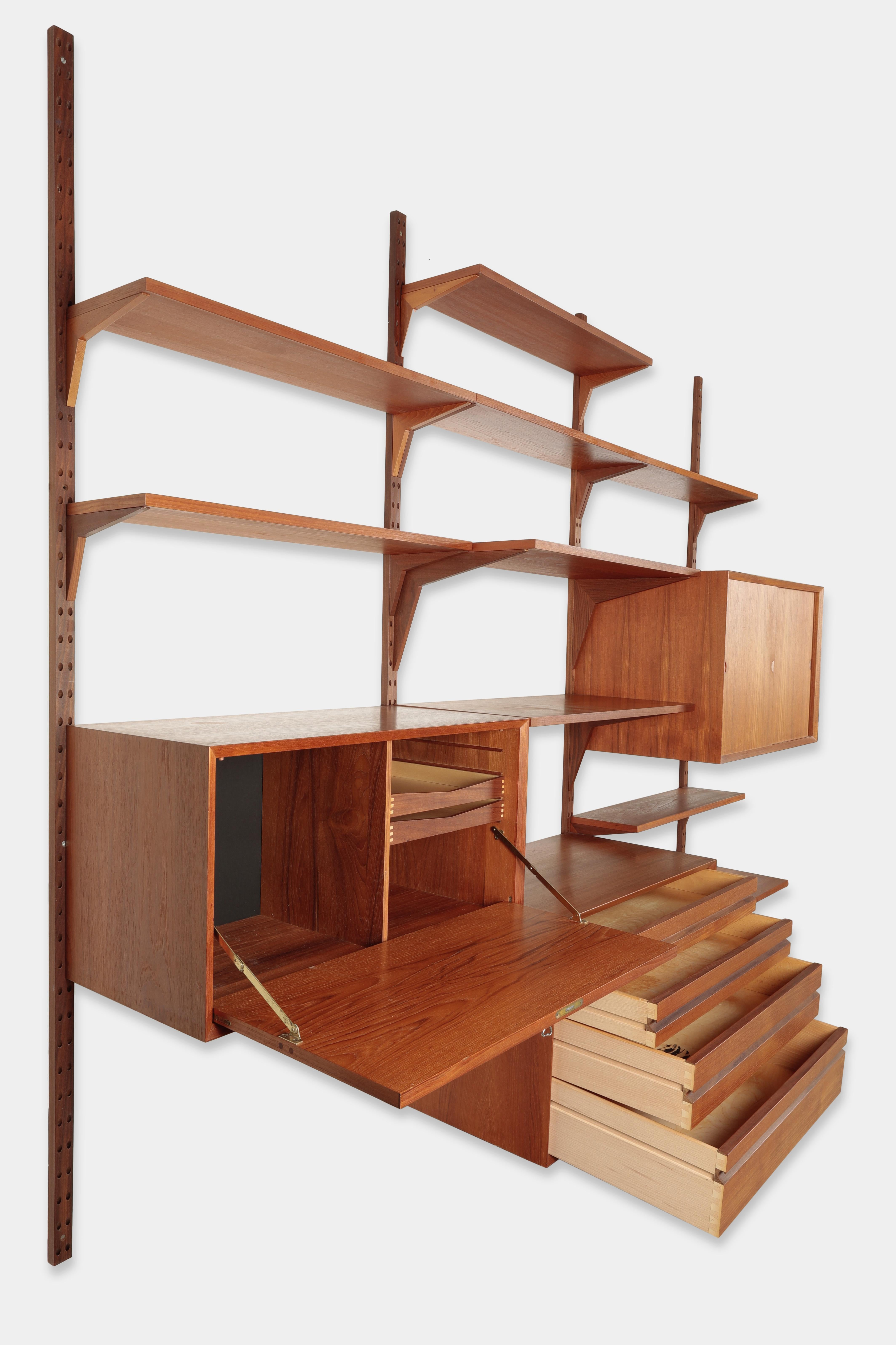 Poul Cadovius “Royal System” Wall Unit CADO, 1950s 3