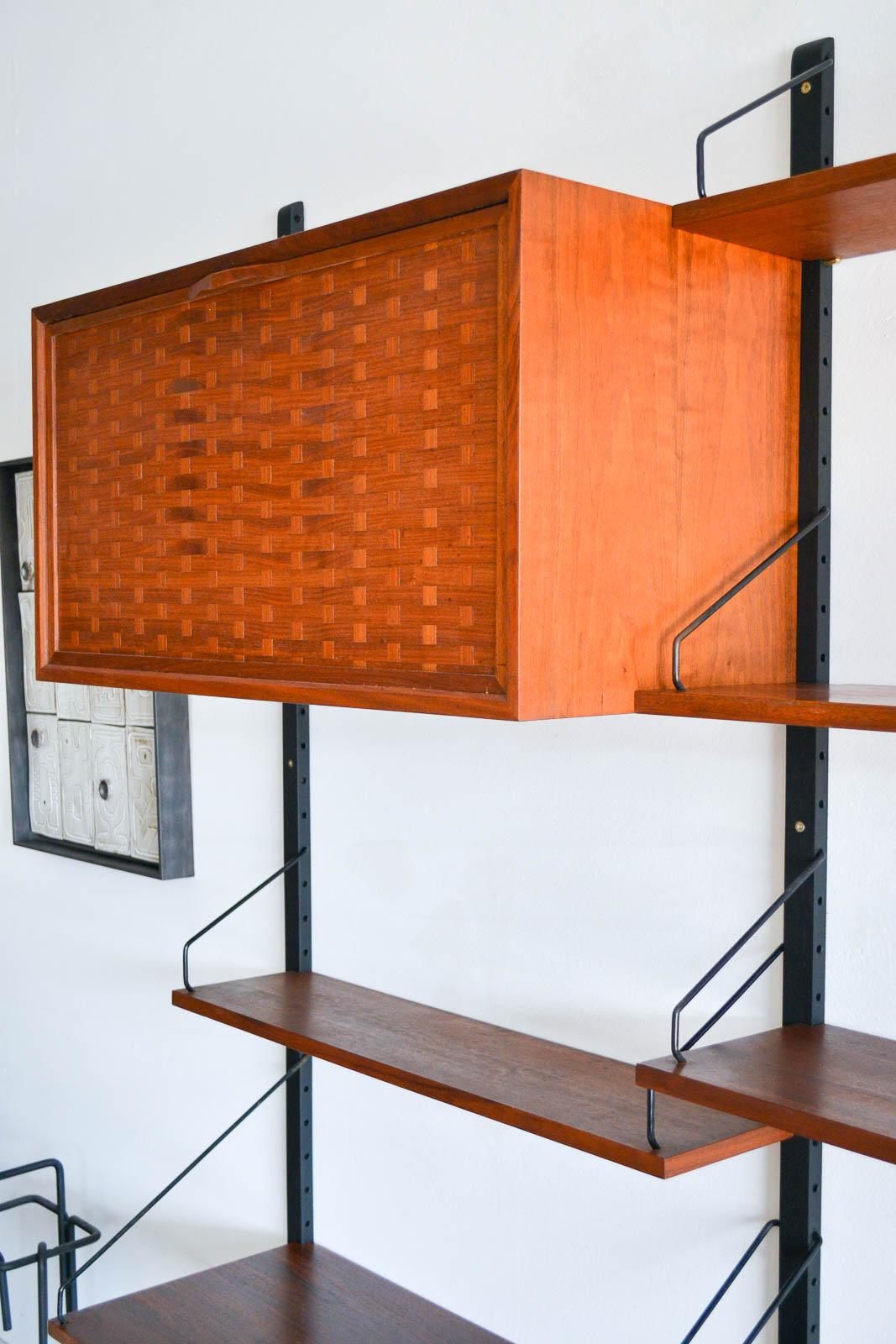Mid-20th Century Poul Cadovius Royal System Wall Unit in Teak, ca. 1965
