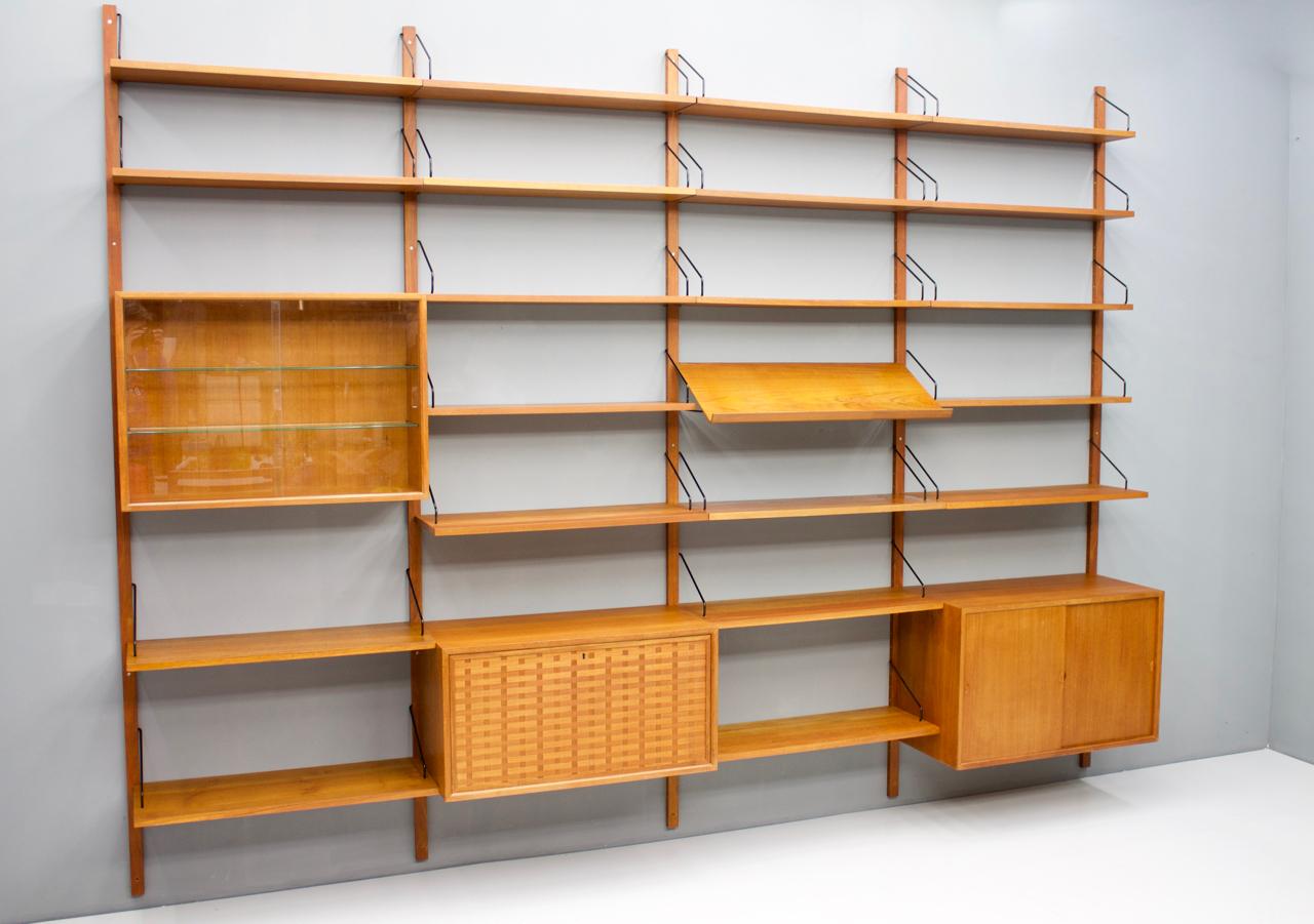 Danish Poul Cadovius Royal Teak Wall System Cado Denmark, 1960s