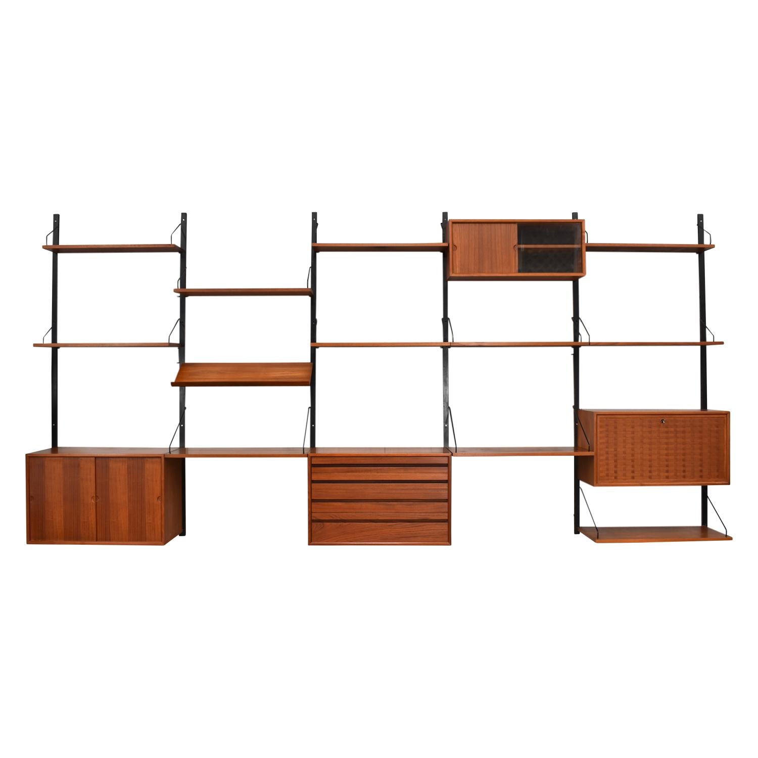 Poul Cadovius Royal Teak Wall Unit, Denmark, circa 1960