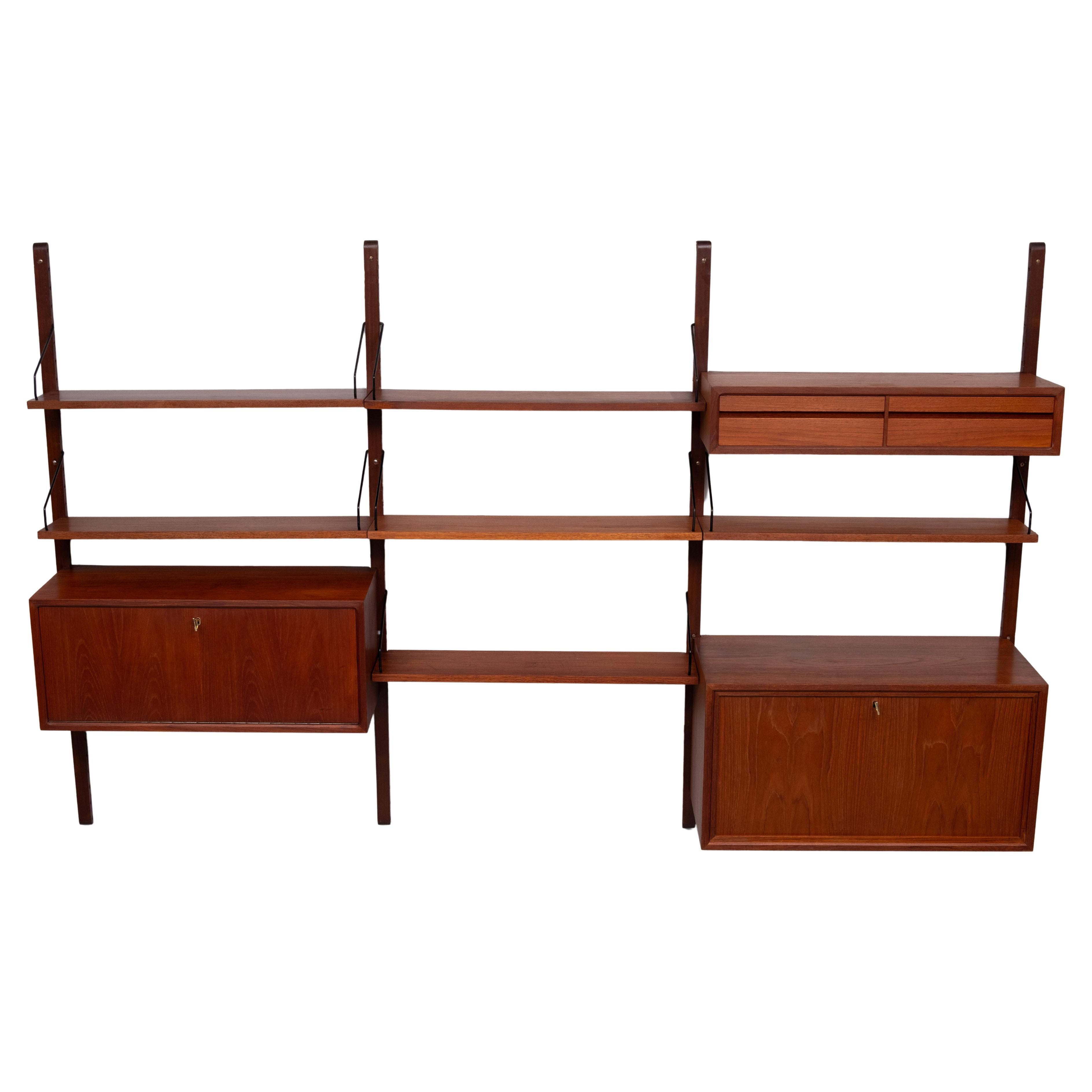 Mid-Century Modern Poul Cadovius  Royal Wall System  1960s  Denmark