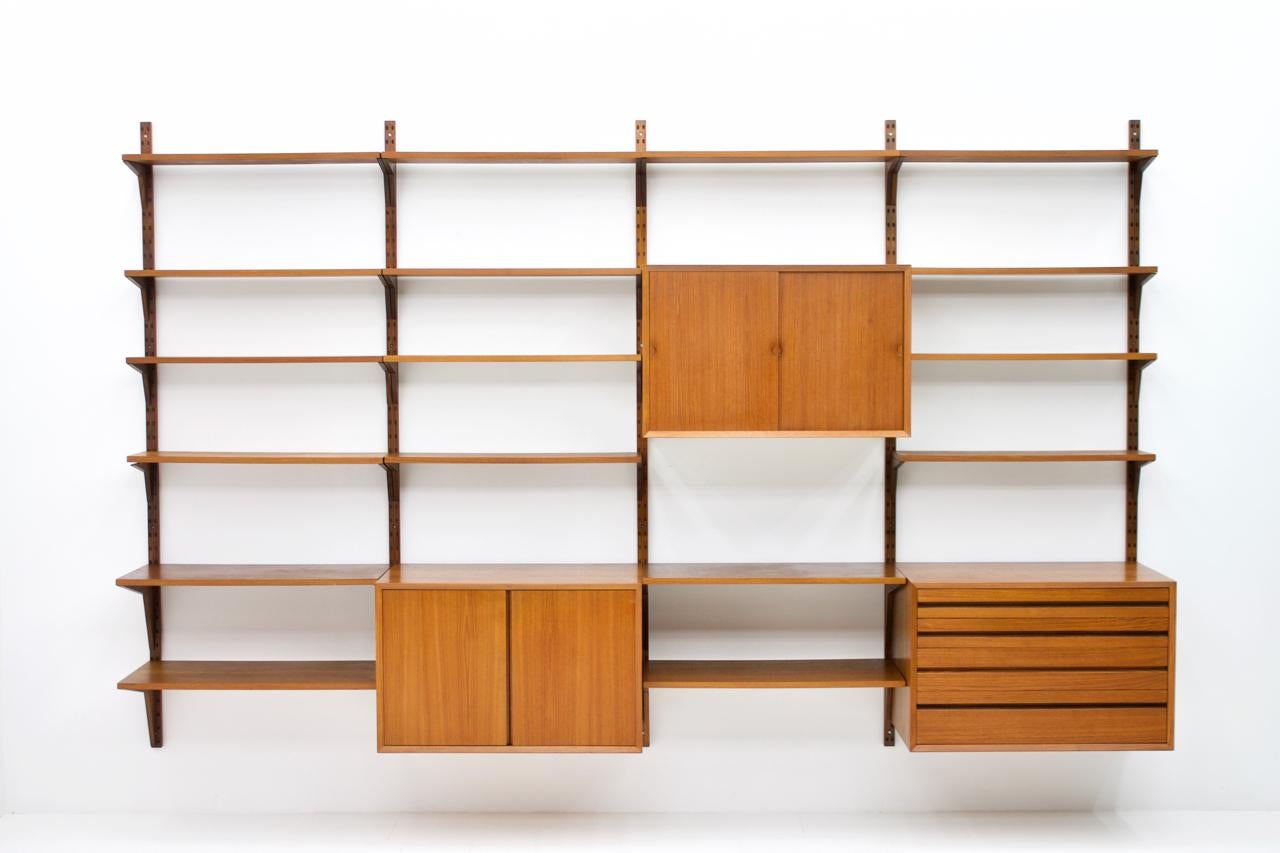 Scandinavian Modern Poul Cadovius Shelf System in Teak, Denmark, 1956
