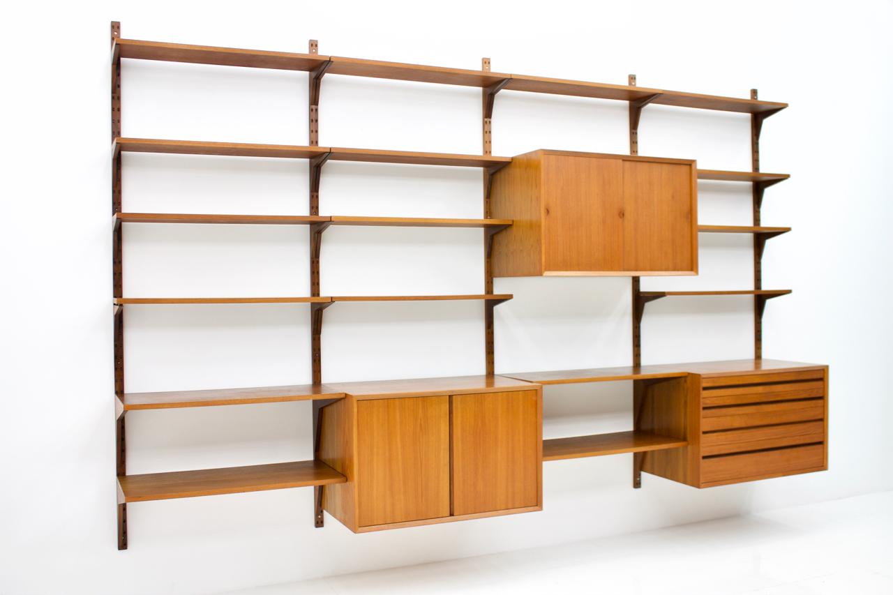 Danish Poul Cadovius Shelf System in Teak, Denmark, 1956