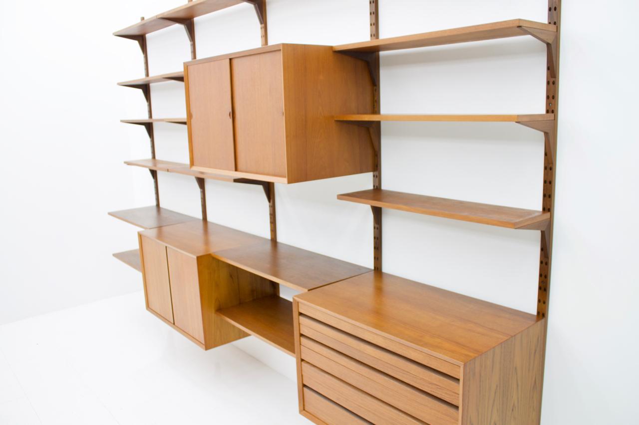 Mid-20th Century Poul Cadovius Shelf System in Teak, Denmark, 1956