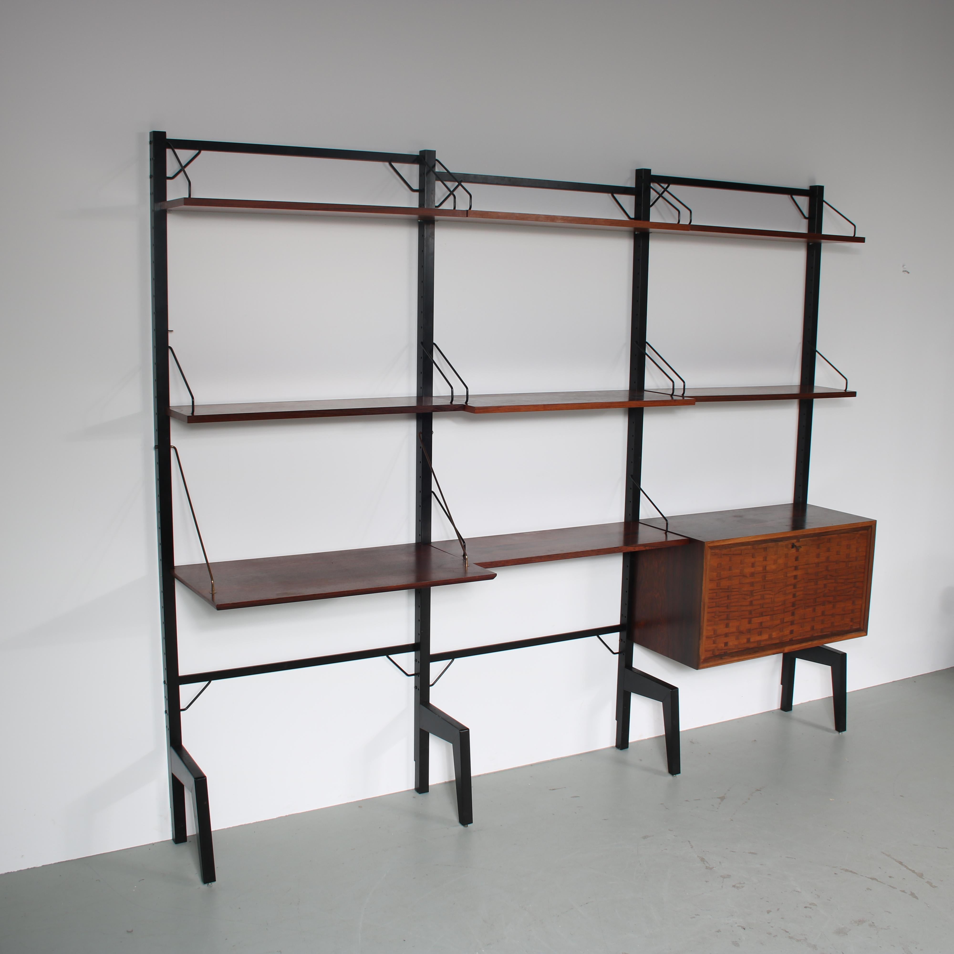 Poul Cadovius System Cabinet for Royal System, Denmark 1960 For Sale 6