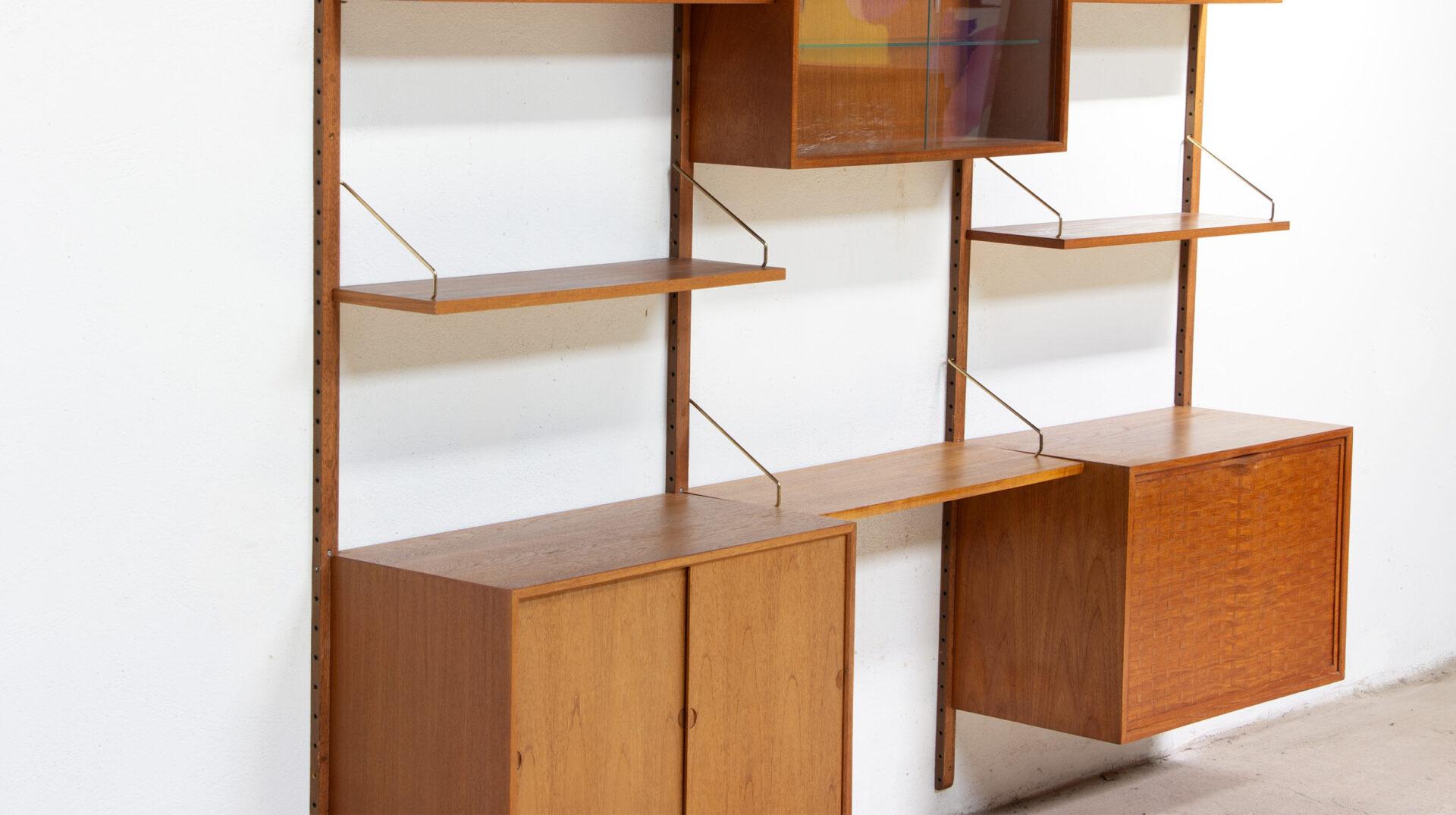 Poul Cadovius teak bookcase, 1960's In Good Condition For Sale In LYON, FR