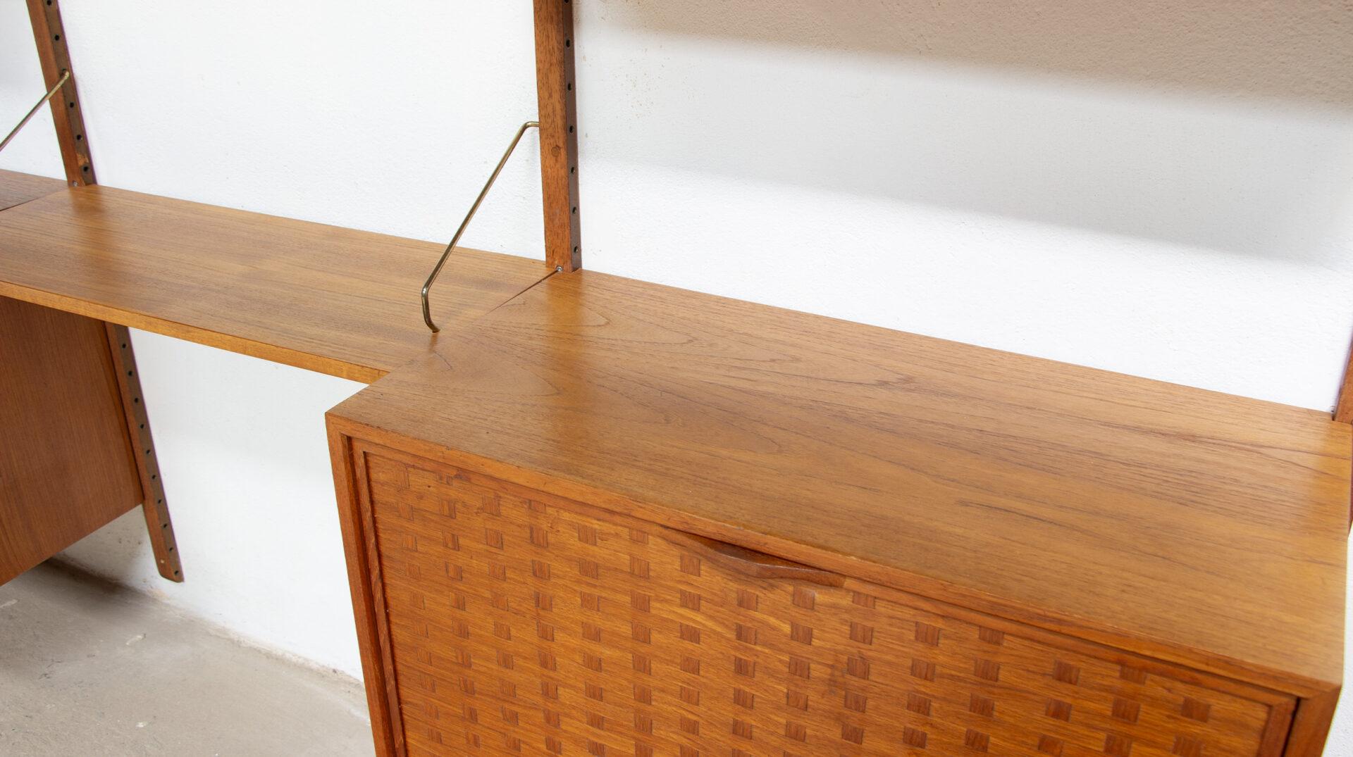 Teak Poul Cadovius teak bookcase, 1960's For Sale