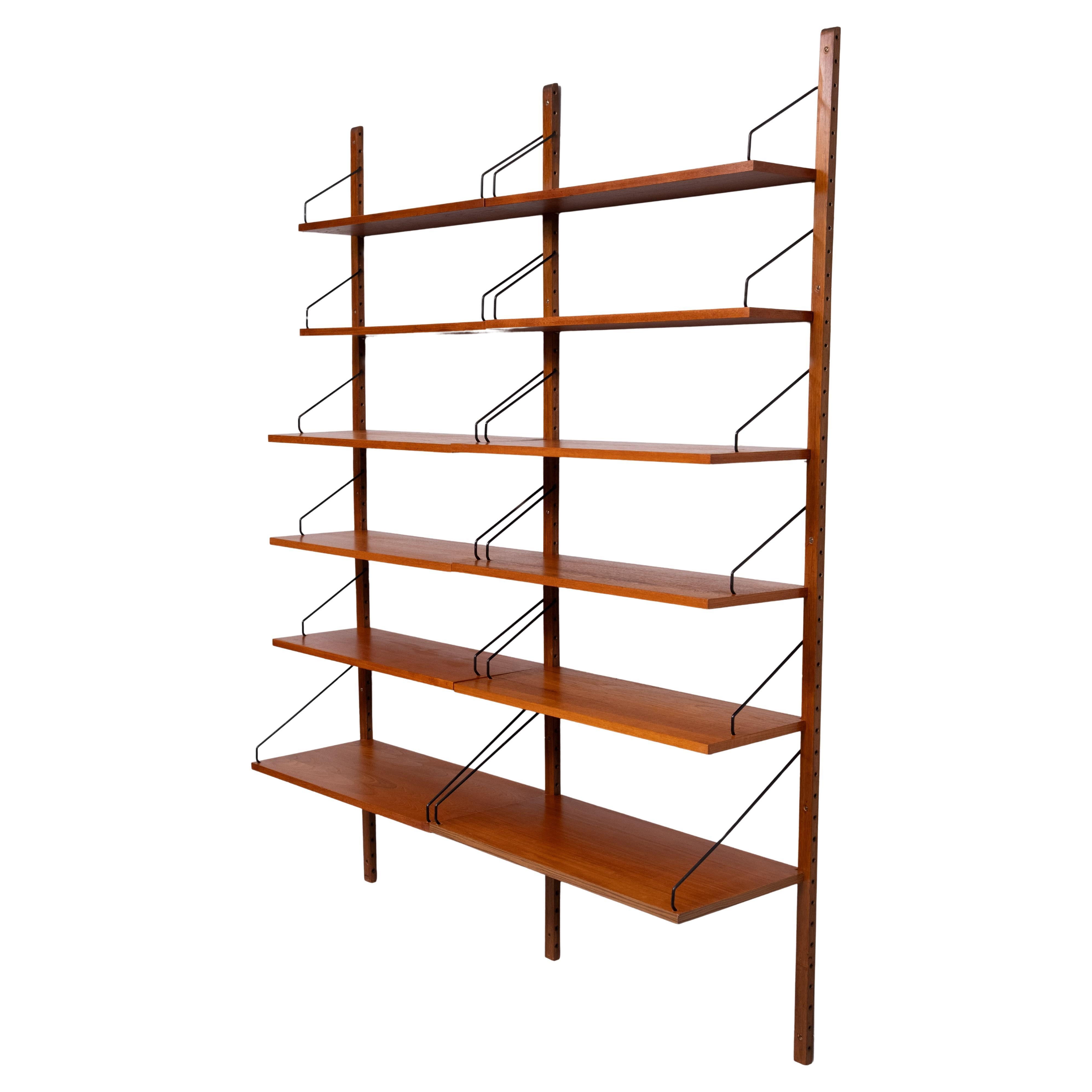 Poul Cadovius  Teak  Scaffali libreria per Royal System  1960s