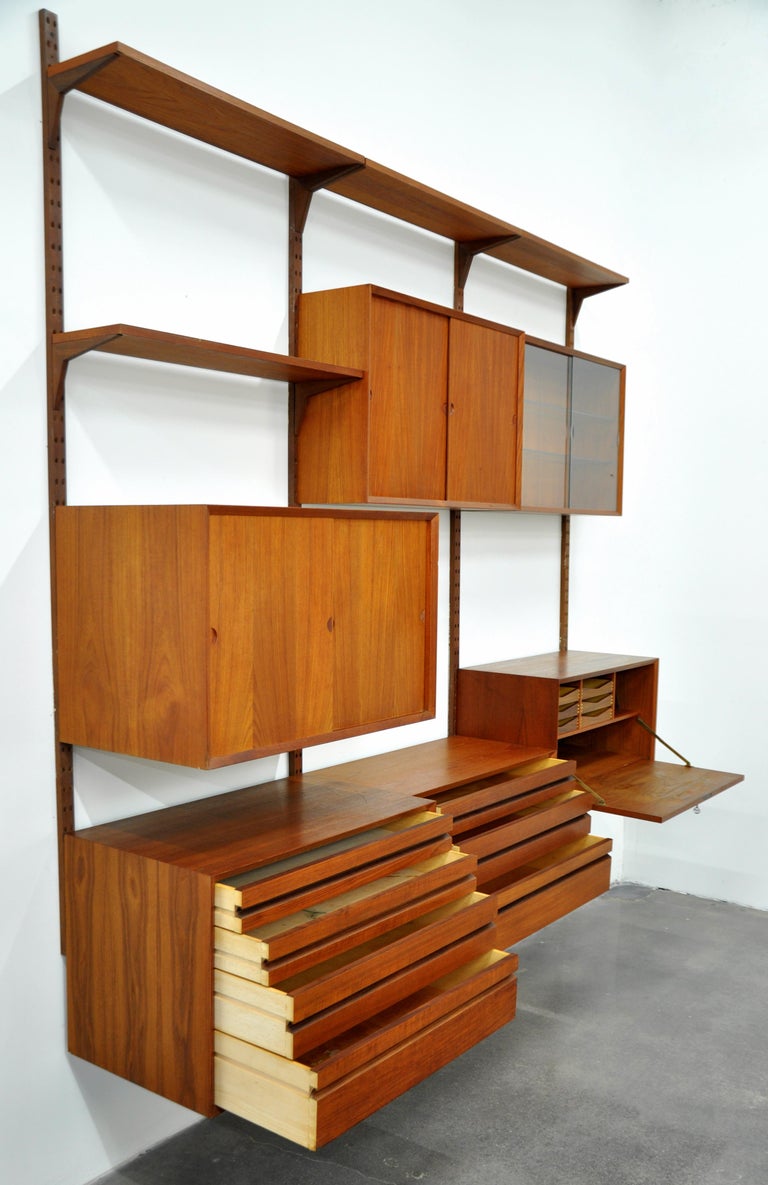 Poul Cadovius Teak Cado Wall Unit at 1stDibs