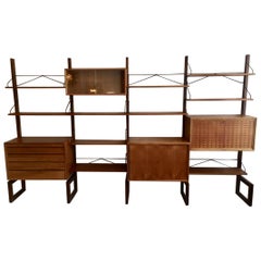 Poul Cadovius Teak Freestanding Royal System Shelving