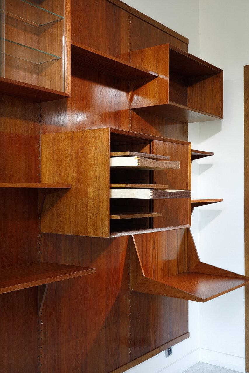Poul Cadovius, Teak Modular Bookcase Wall Unit 3