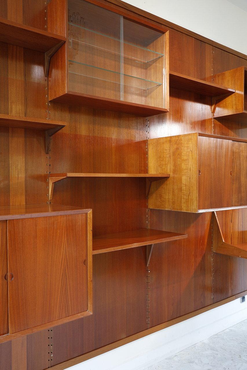 Poul Cadovius, Teak Modular Bookcase Wall Unit 4