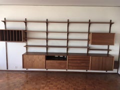 Poul Cadovius Teak Modular Wall Unit, Denmark, 1960s