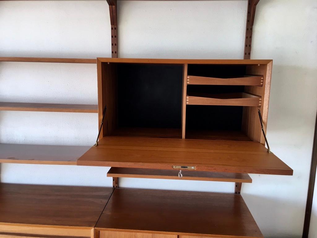 Danish Poul Cadovius Teak Modular Wall Unit, Denmark, 1960s