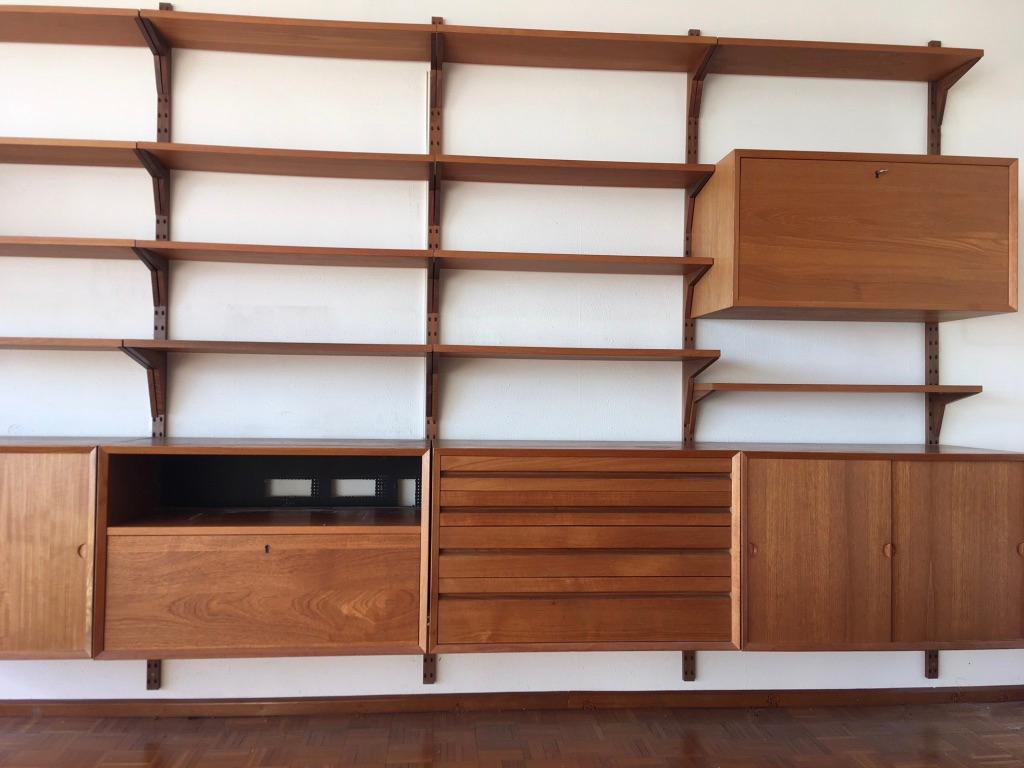 Poul Cadovius Teak Modular Wall Unit, Denmark, 1960s 3