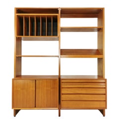 Poul Cadovius Teak Modular Wall Unit Denmark, 1960s