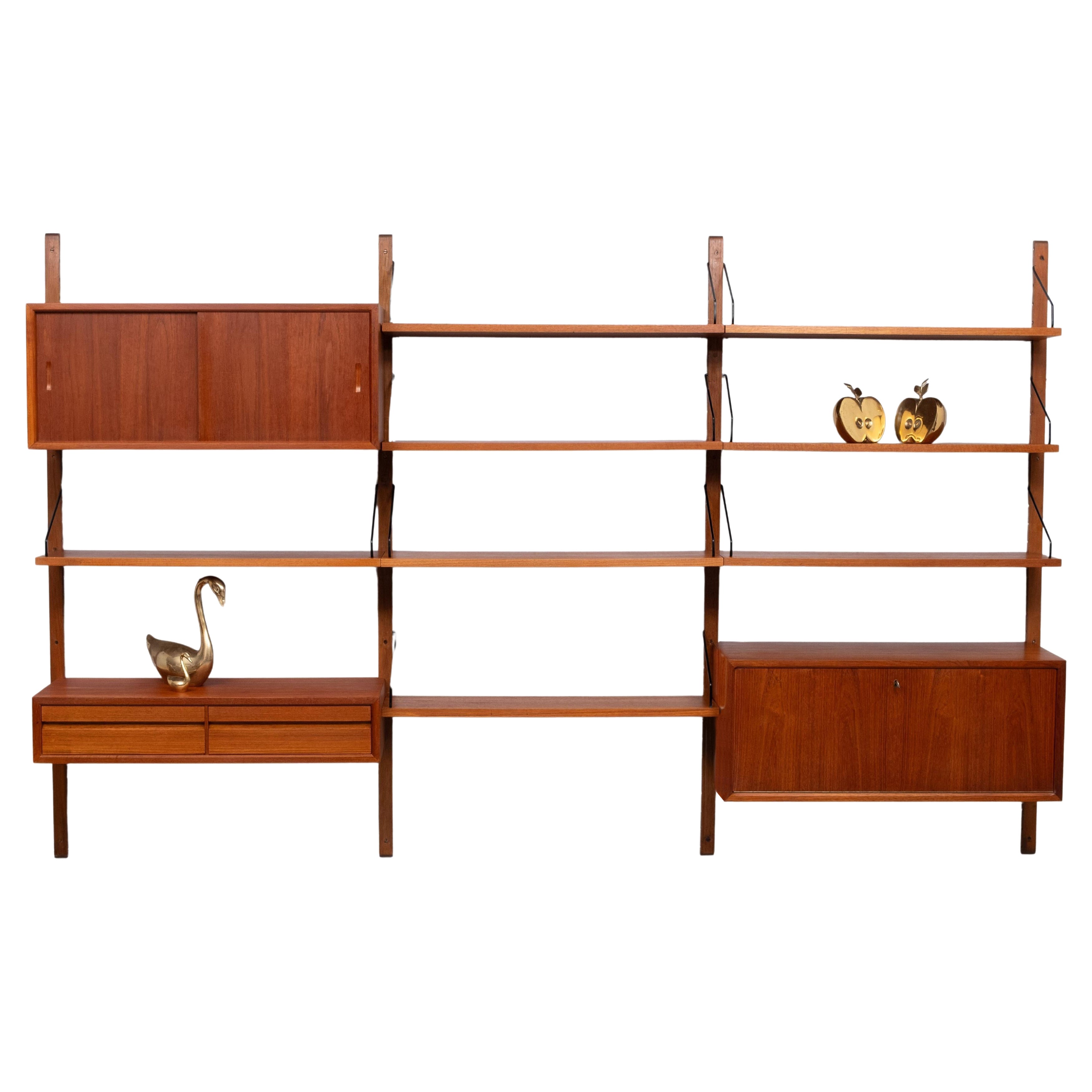 Poul Cadovius Teak Royal Wall System 1950/60  Denmark