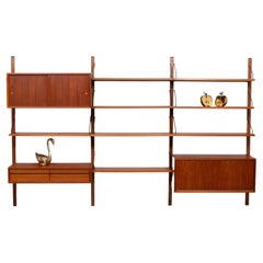 Vintage Poul Cadovius Teak Royal Wall System 1950/60  Denmark 