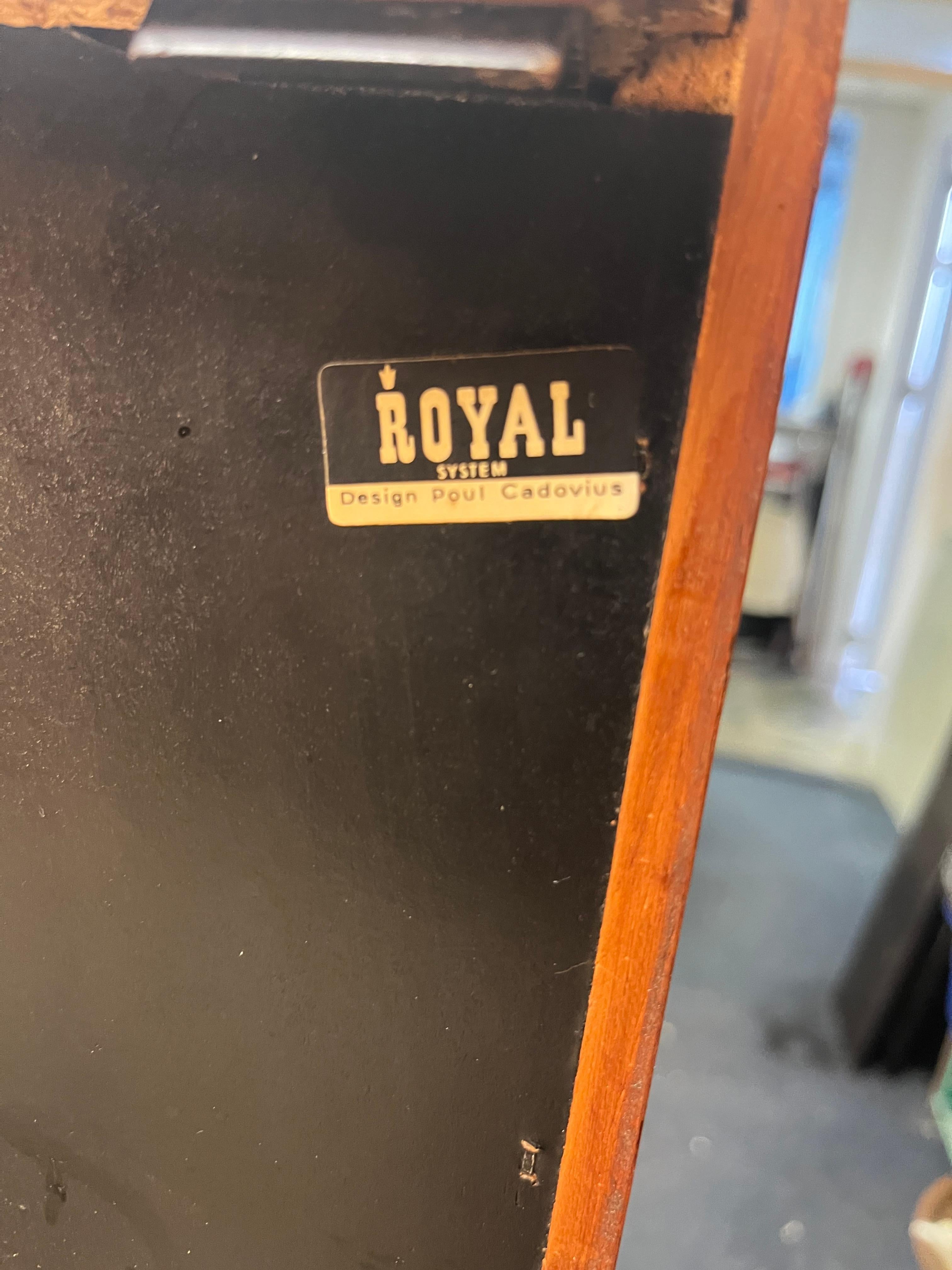Poul Cadovius Teak Royal Wall System  Denmark 5