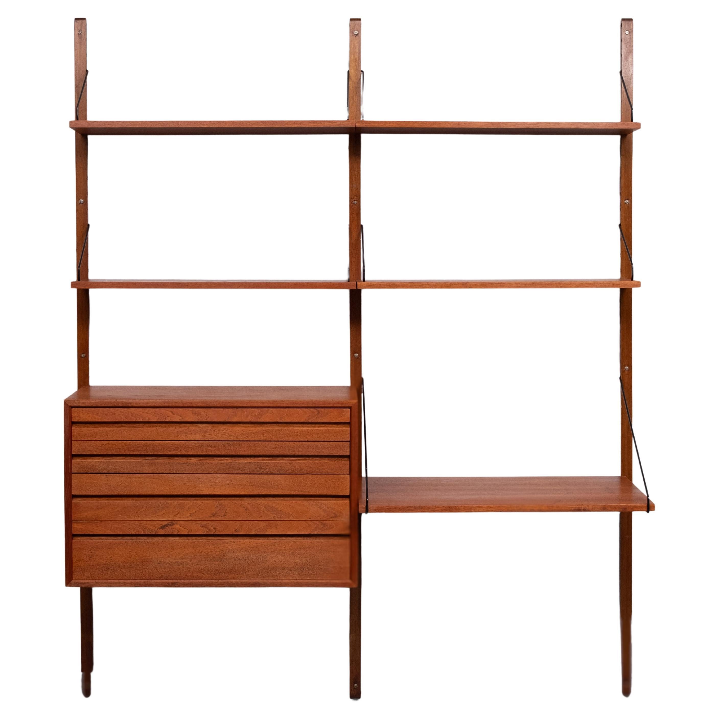 Danish Poul Cadovius Teak Royal Wall System  Denmark