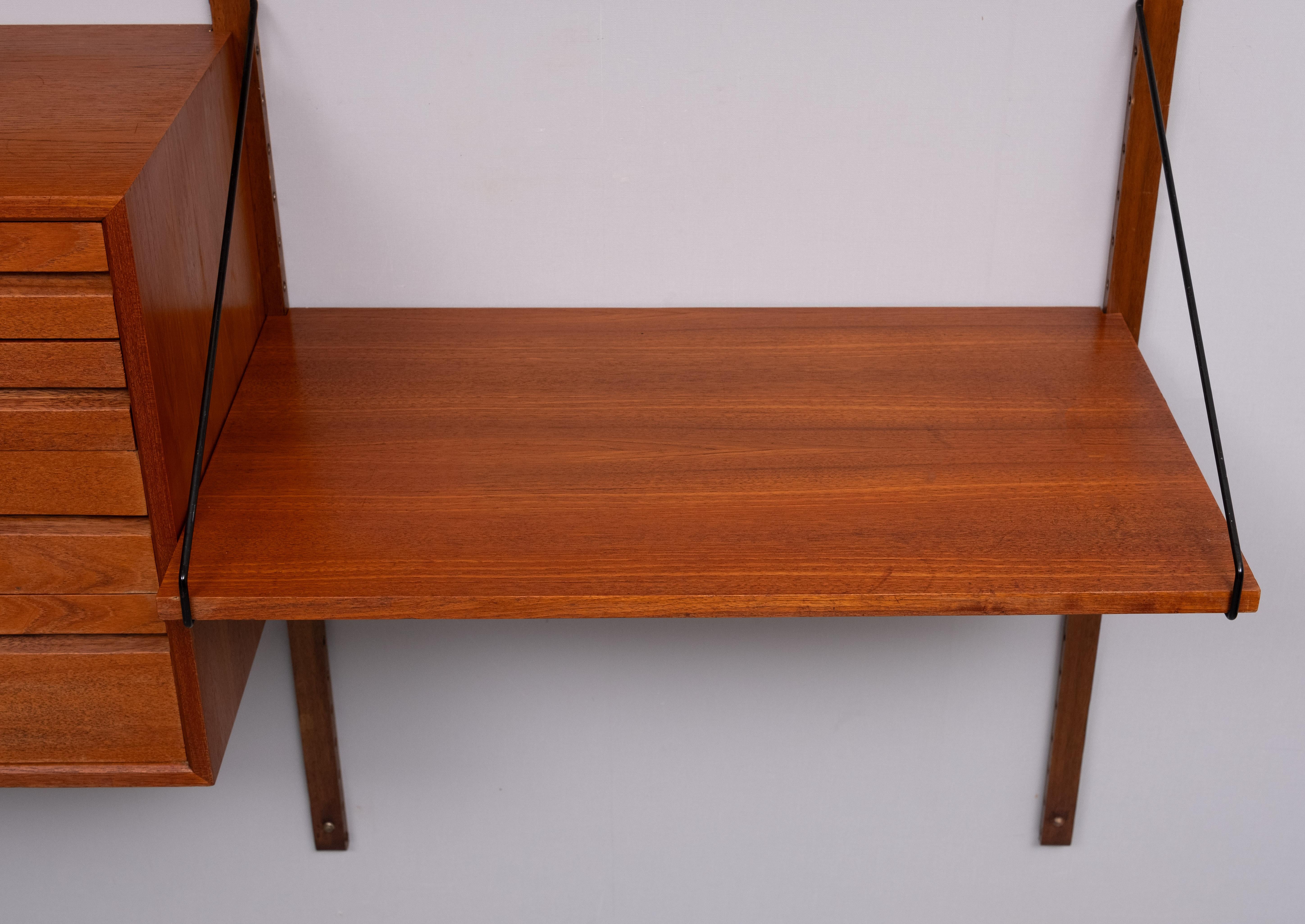 Poul Cadovius Teak Royal Wall System  Denmark 1